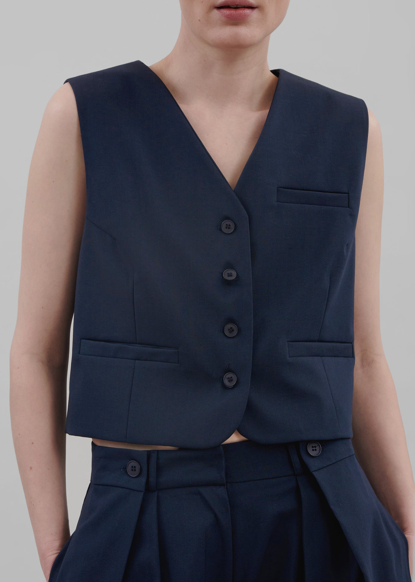 Ayah Vest - Navy - 1