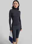 Ayron Capri Pants - Charcoal