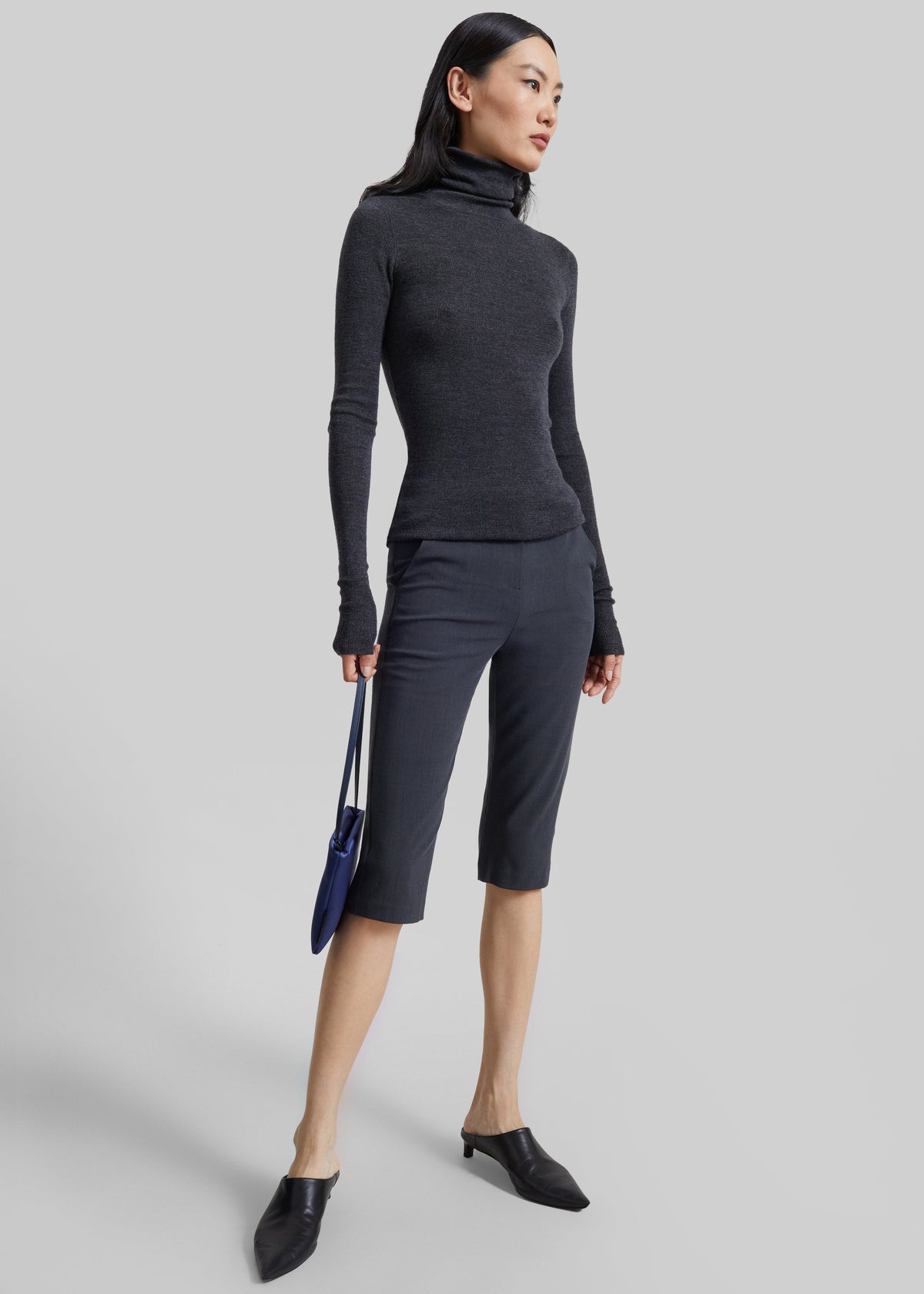 Ayron Capri Pants - Charcoal - 5