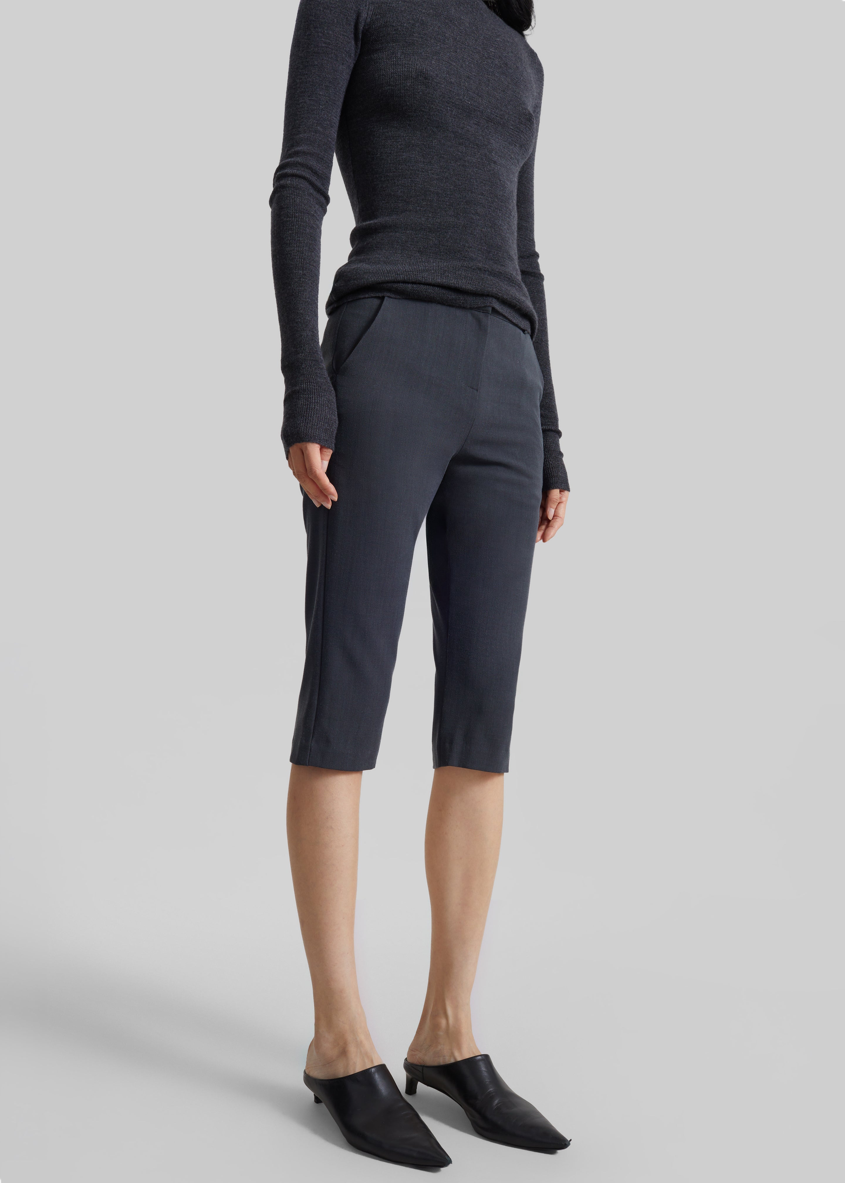 Ayron Capri Pants - Charcoal - 3