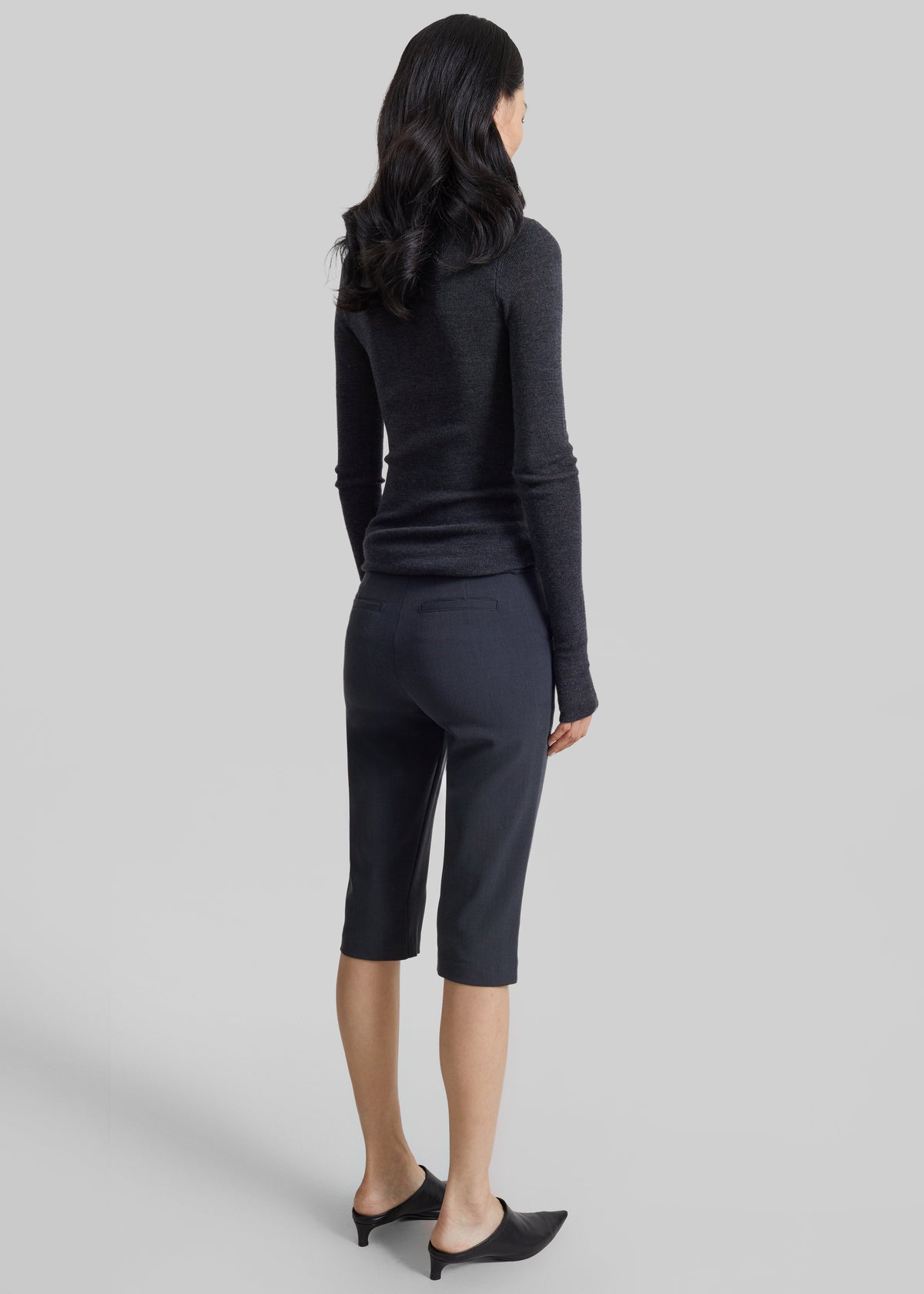 Ayron Capri Pants - Charcoal - 7
