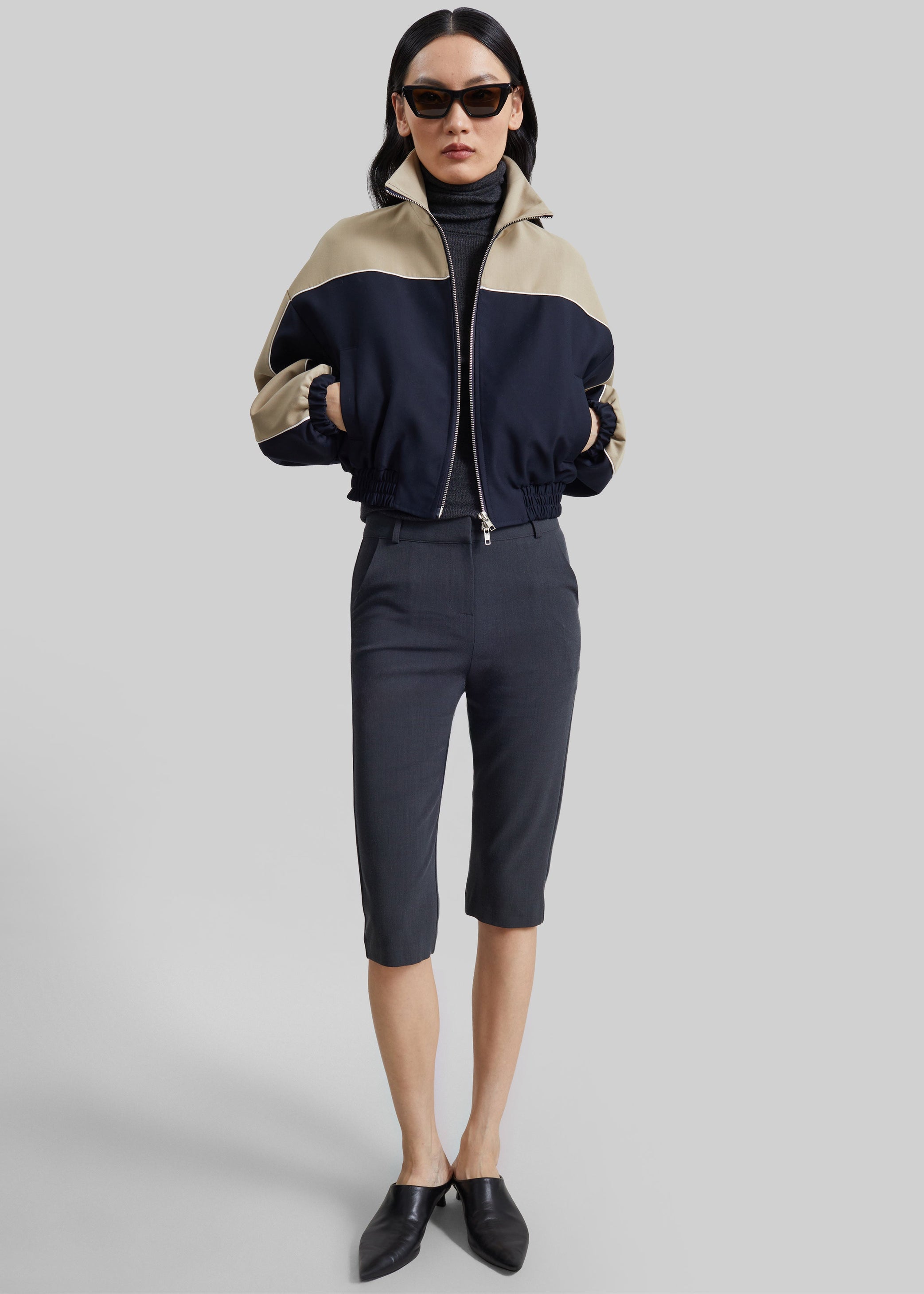 Shop the look image for Ayron Capri Pants - Charcoal