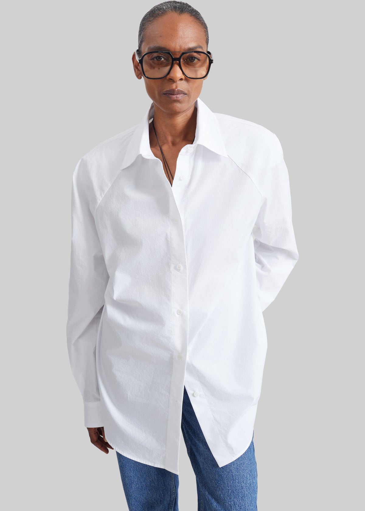 Azzura Padded Shirt - White