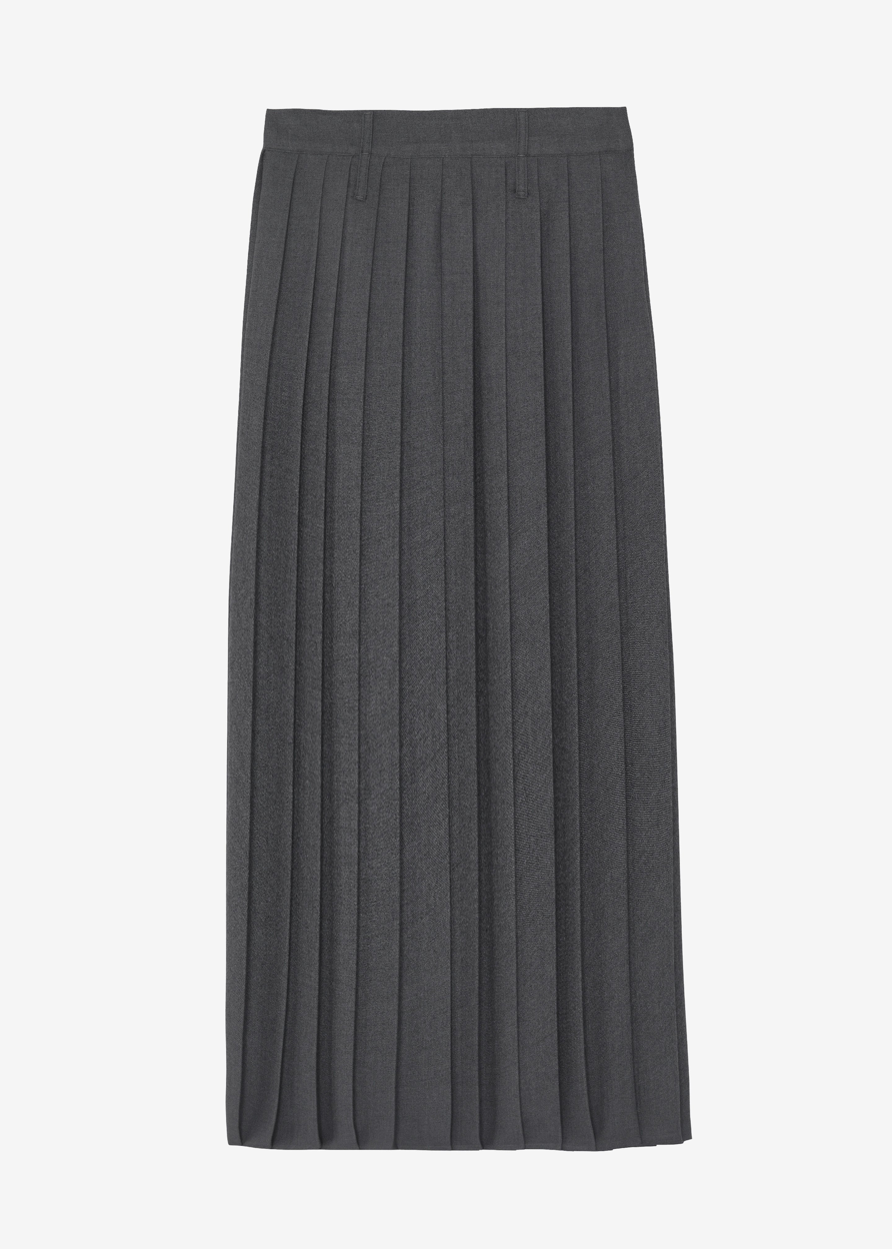 Grey pleated skirt size 24 best sale