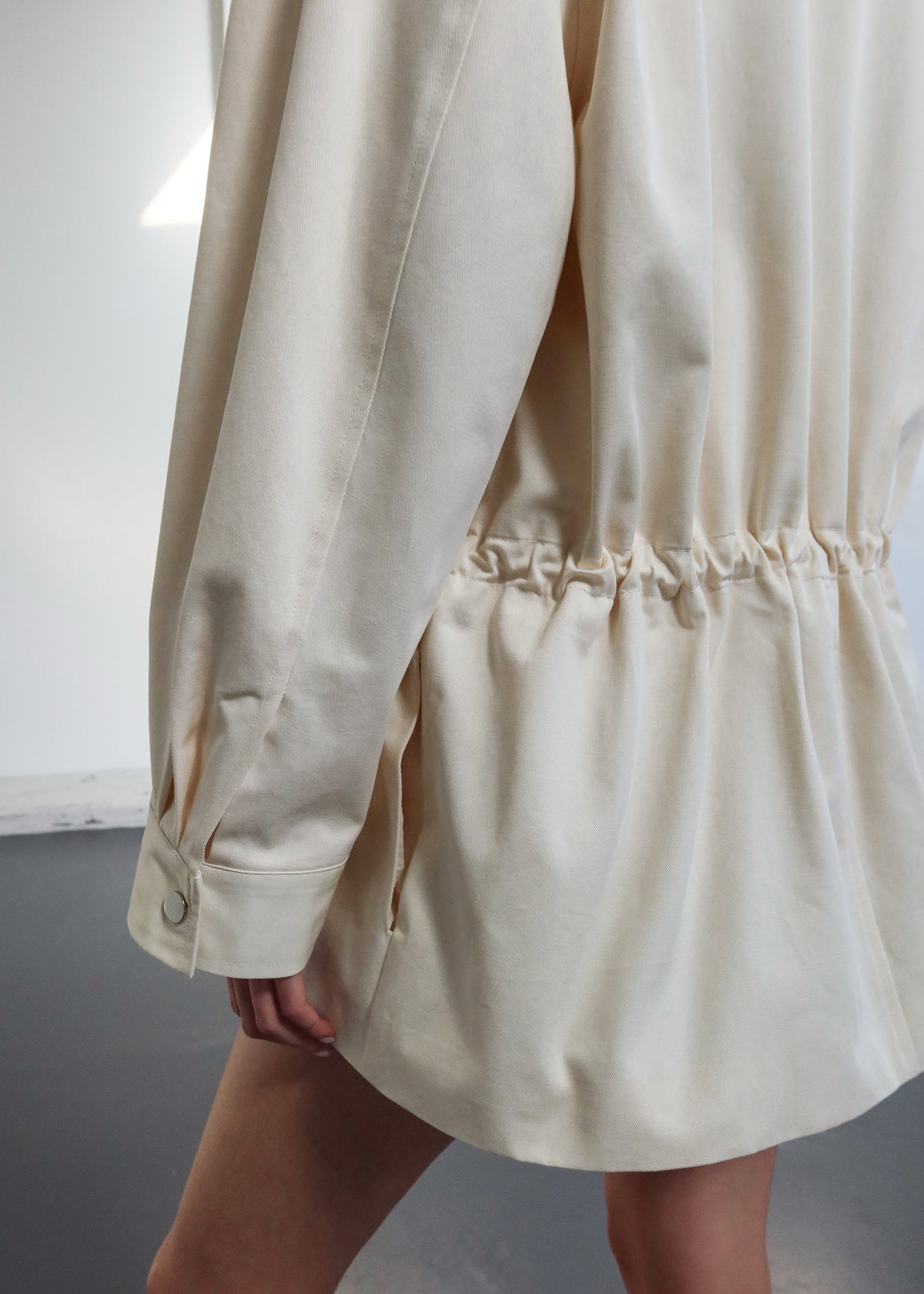 Bailly Padded Utility Jacket - Cream - 7