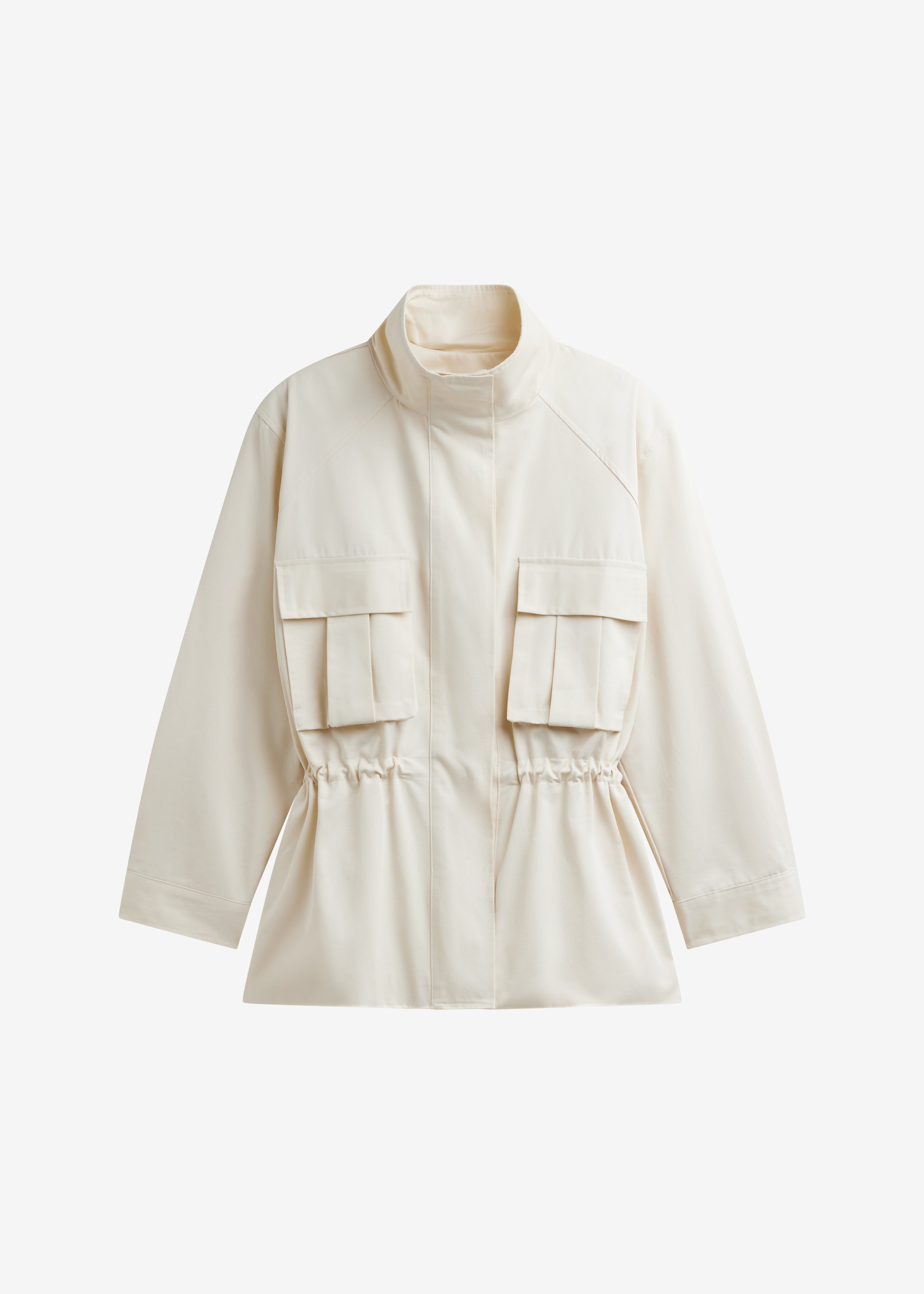 Bailly Padded Utility Jacket - Cream - 12