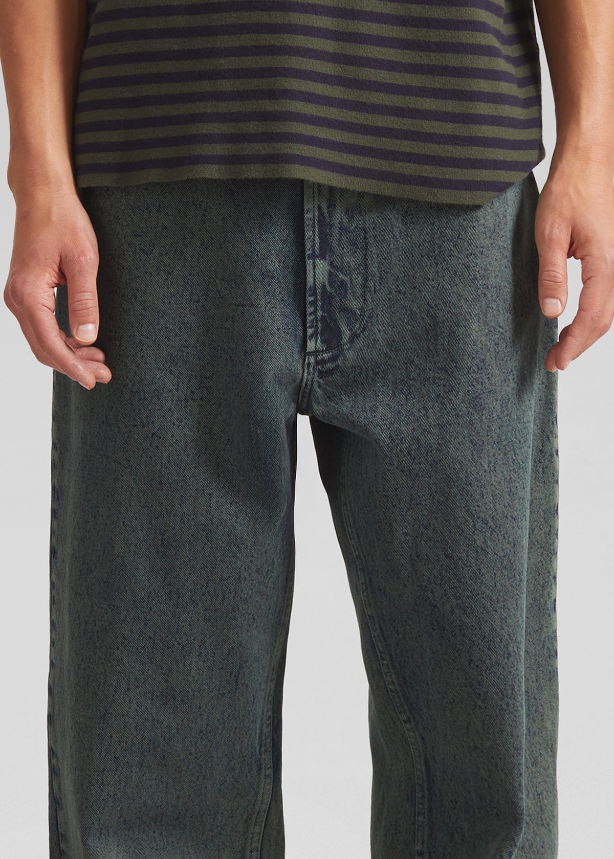 Bale Denim Pants - Moss Green