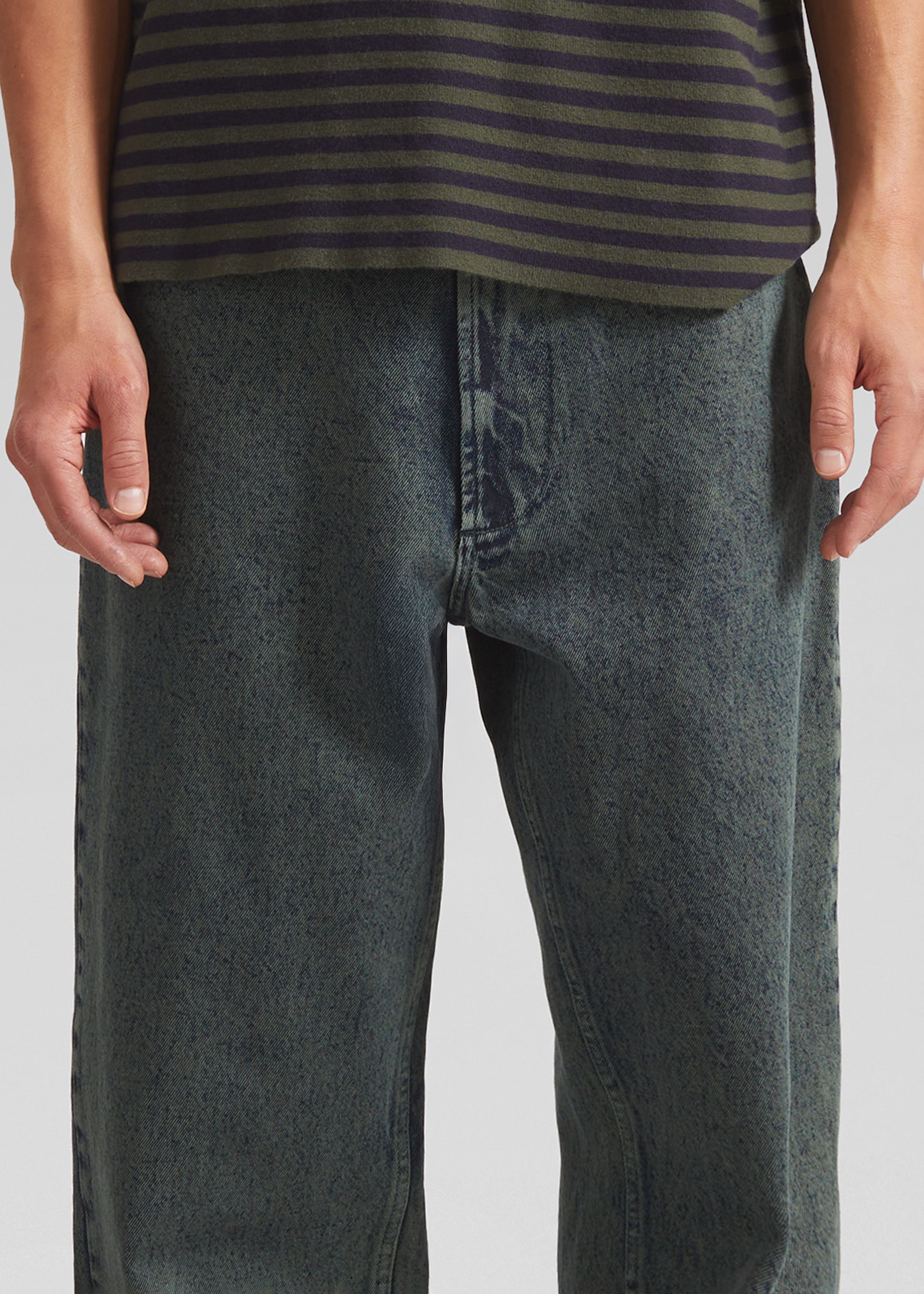 Bale Denim Pants - Moss Green