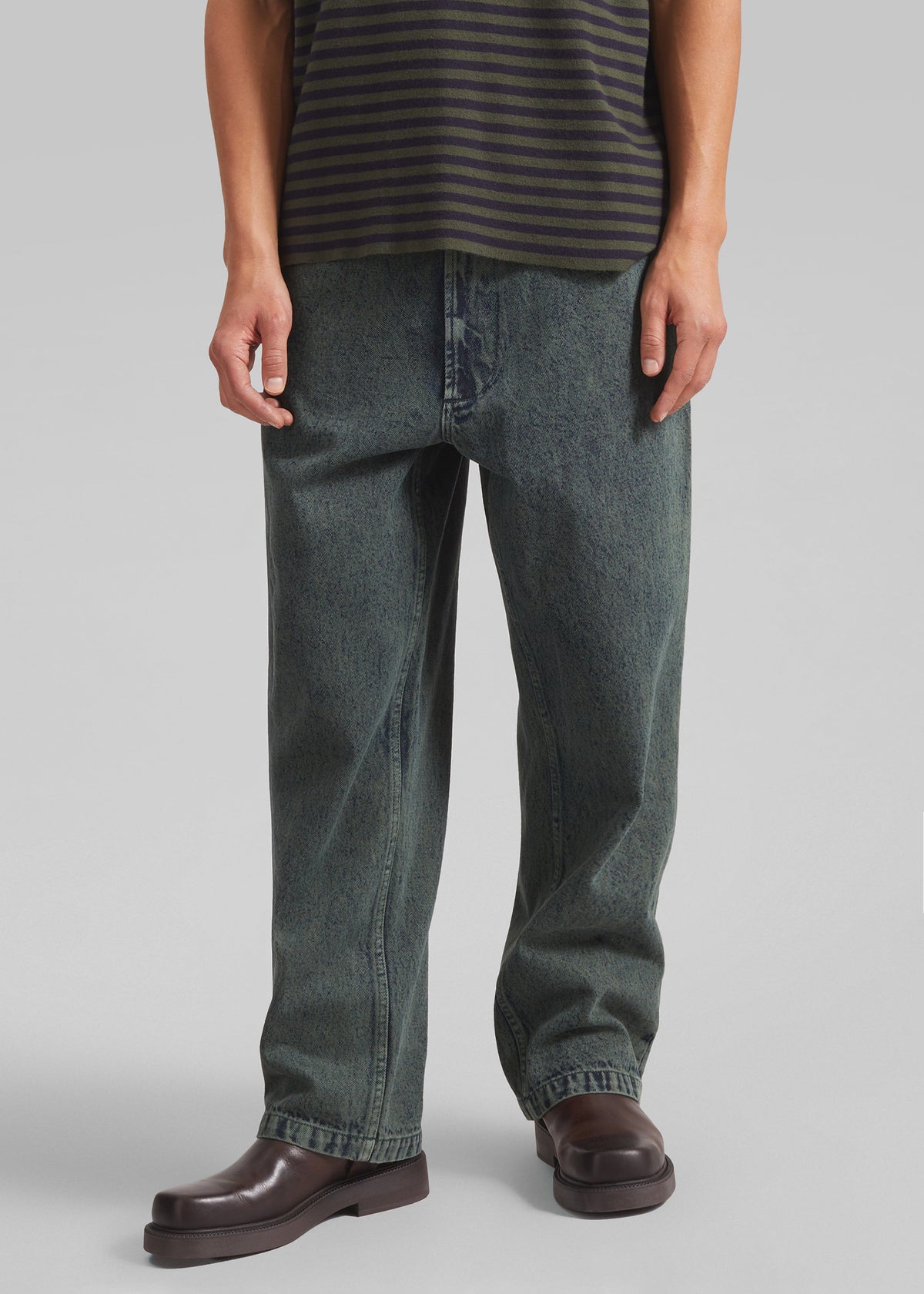 Bale Denim Pants - Moss Green