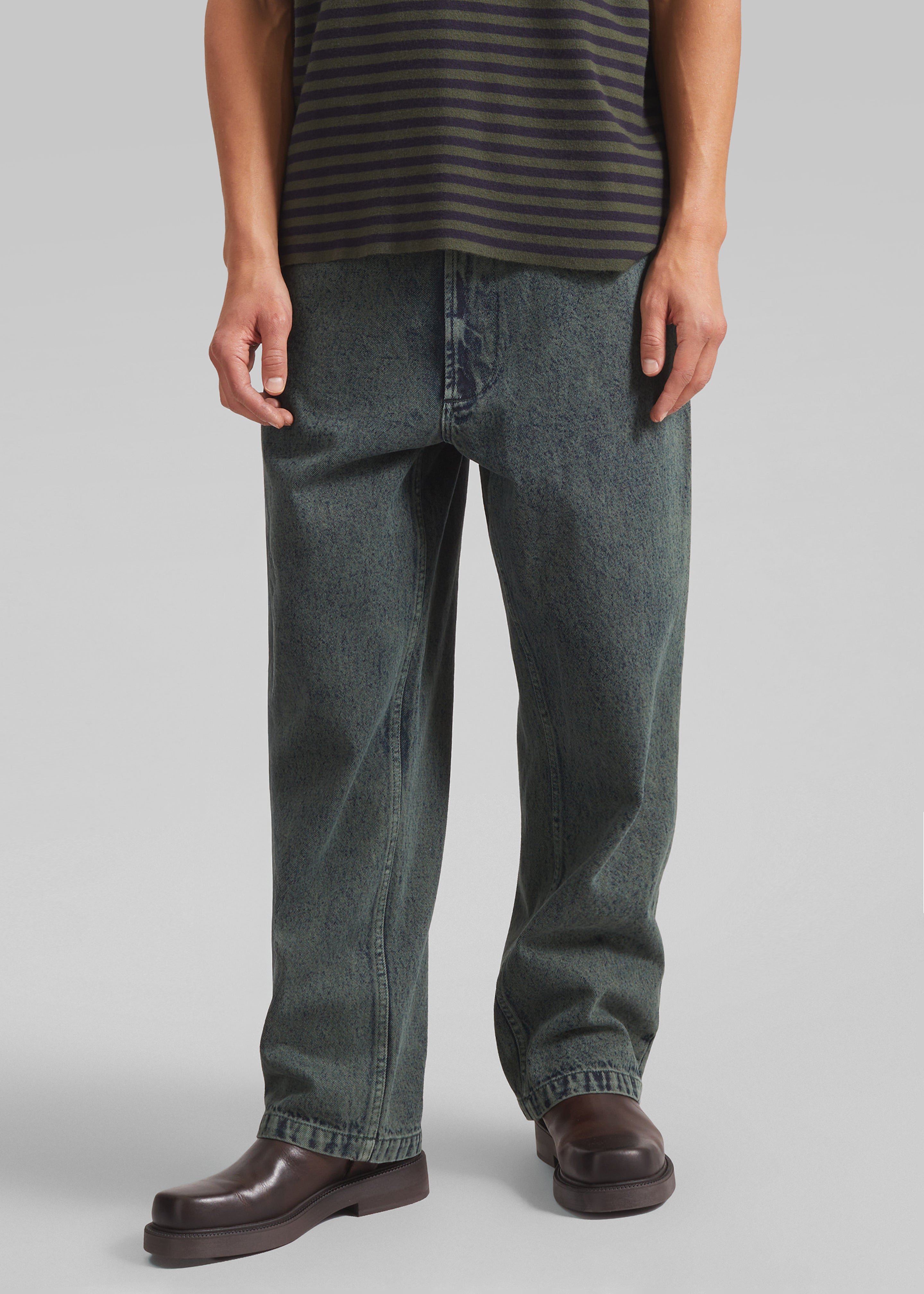 Bale Denim Pants - Moss Green
