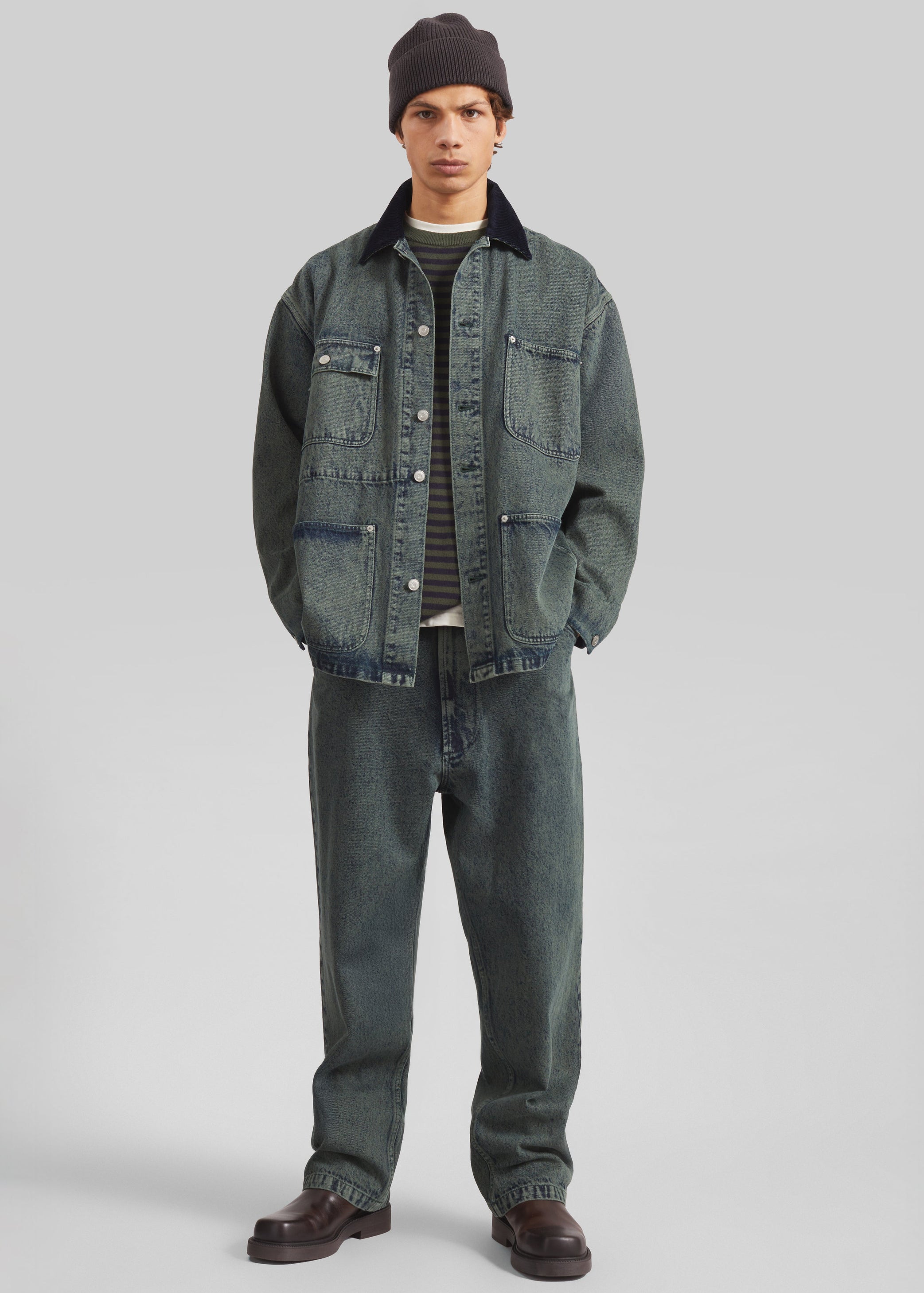 Shop the look image for Bale Denim Pants - Moss Green