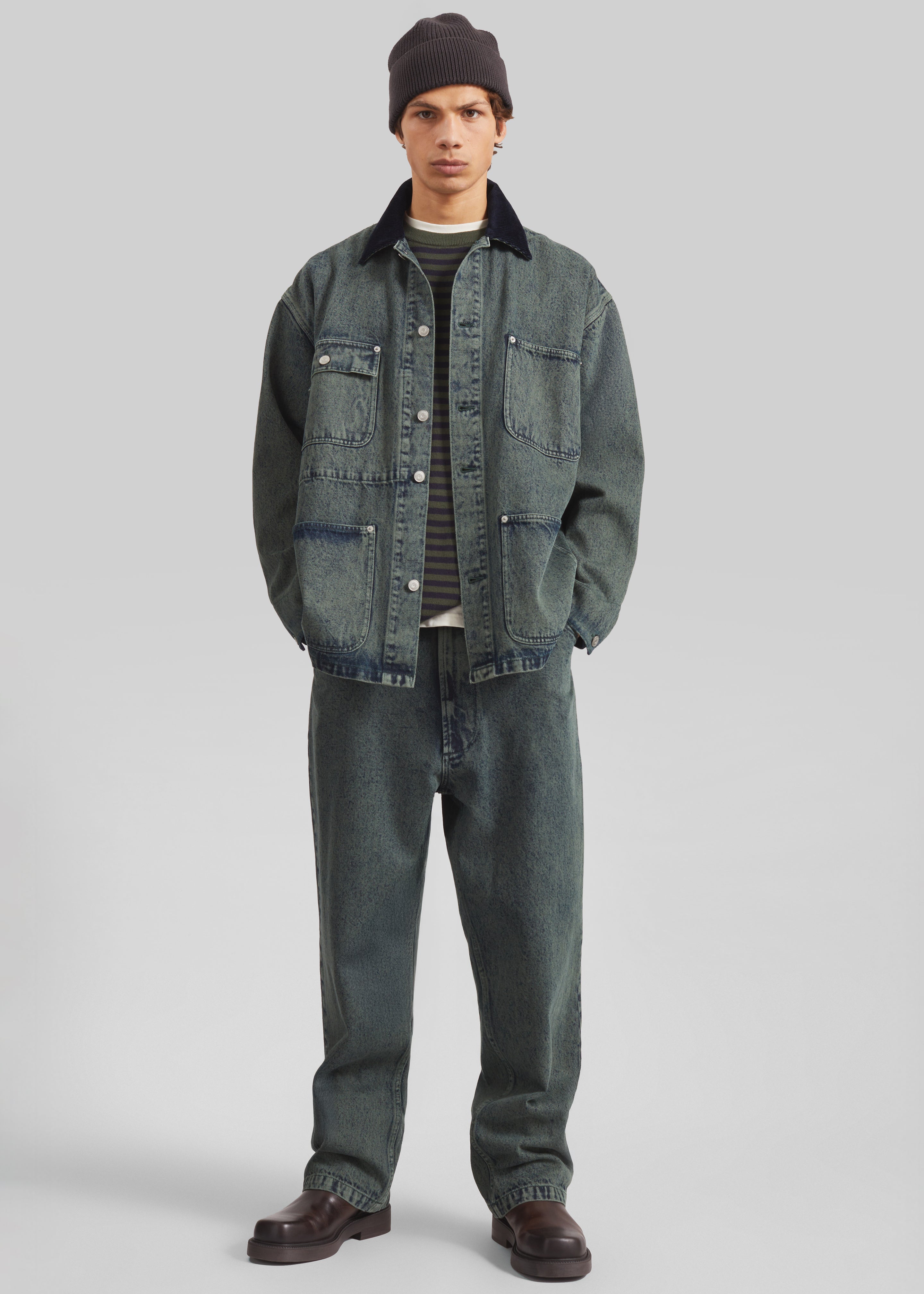 Bale Denim Pants - Moss Green