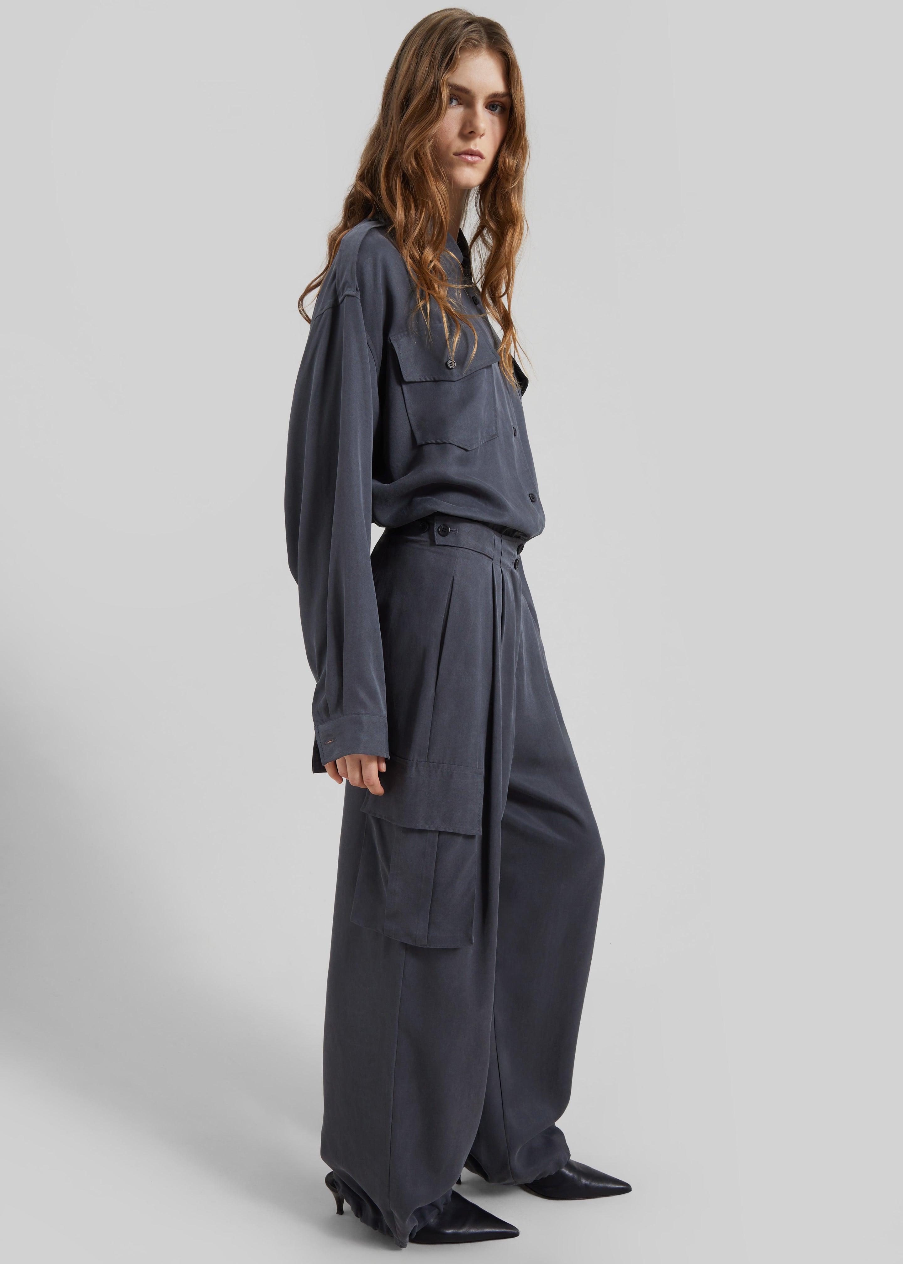 Balsta Cargo Shirt - Dark Grey - 3