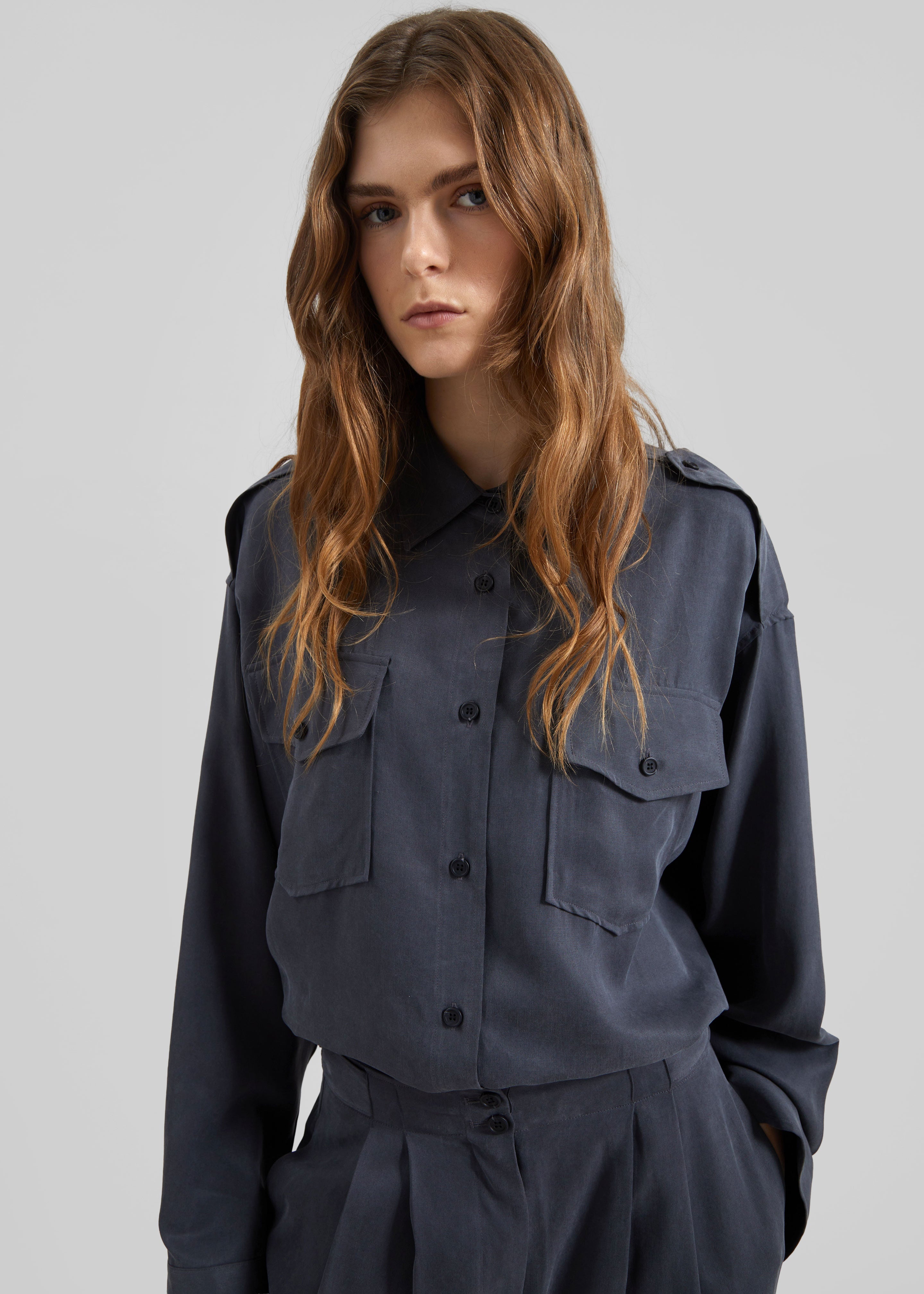 Balsta Cargo Shirt - Dark Grey - 6