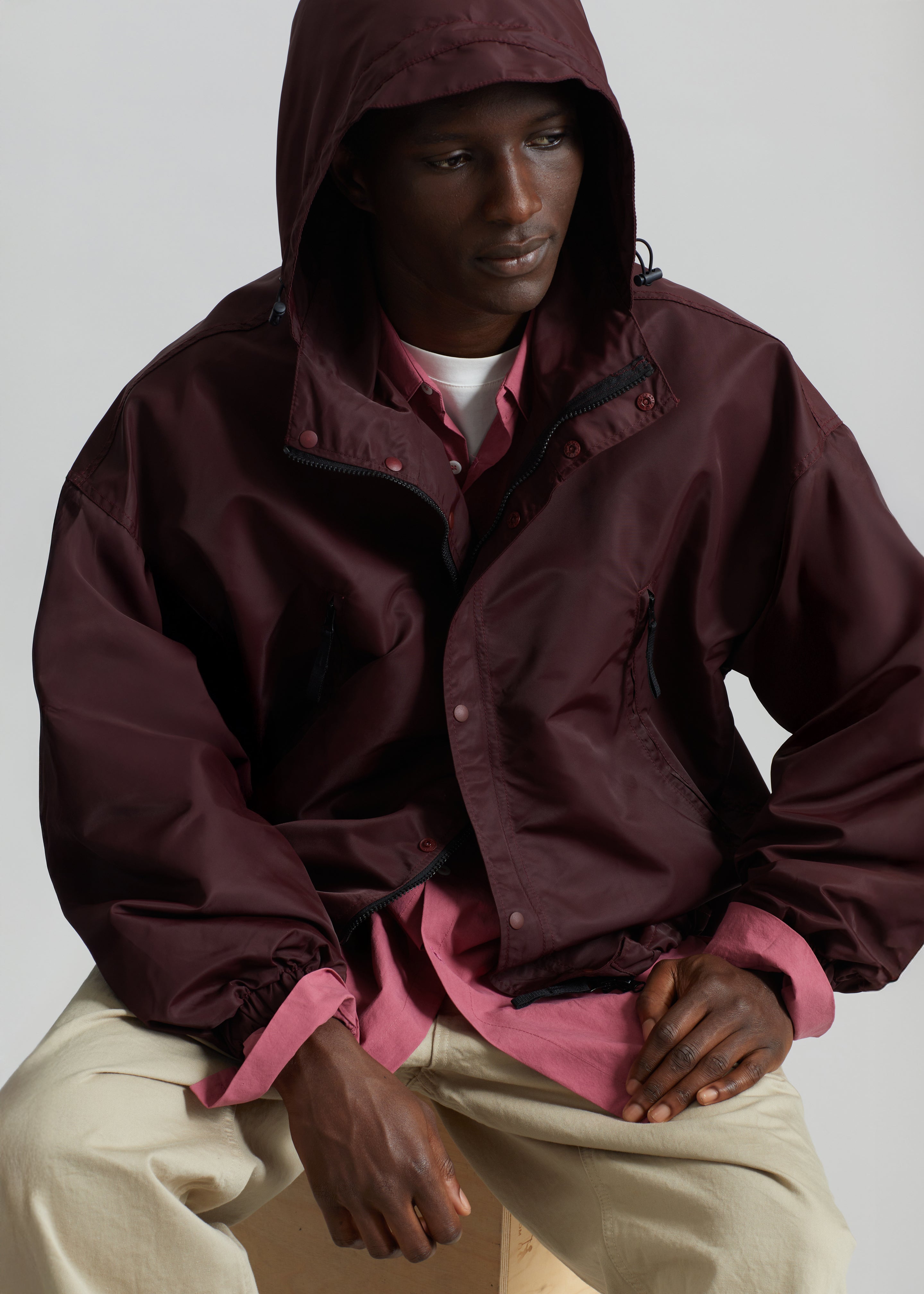 Banbury Windbreaker Jacket - Burgundy - 6