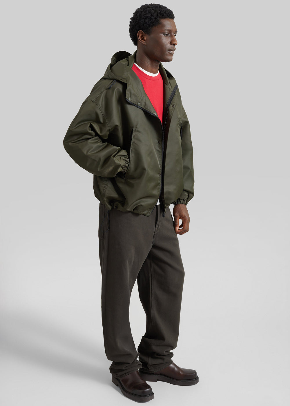 Banbury Windbreaker Jacket - Olive - 1