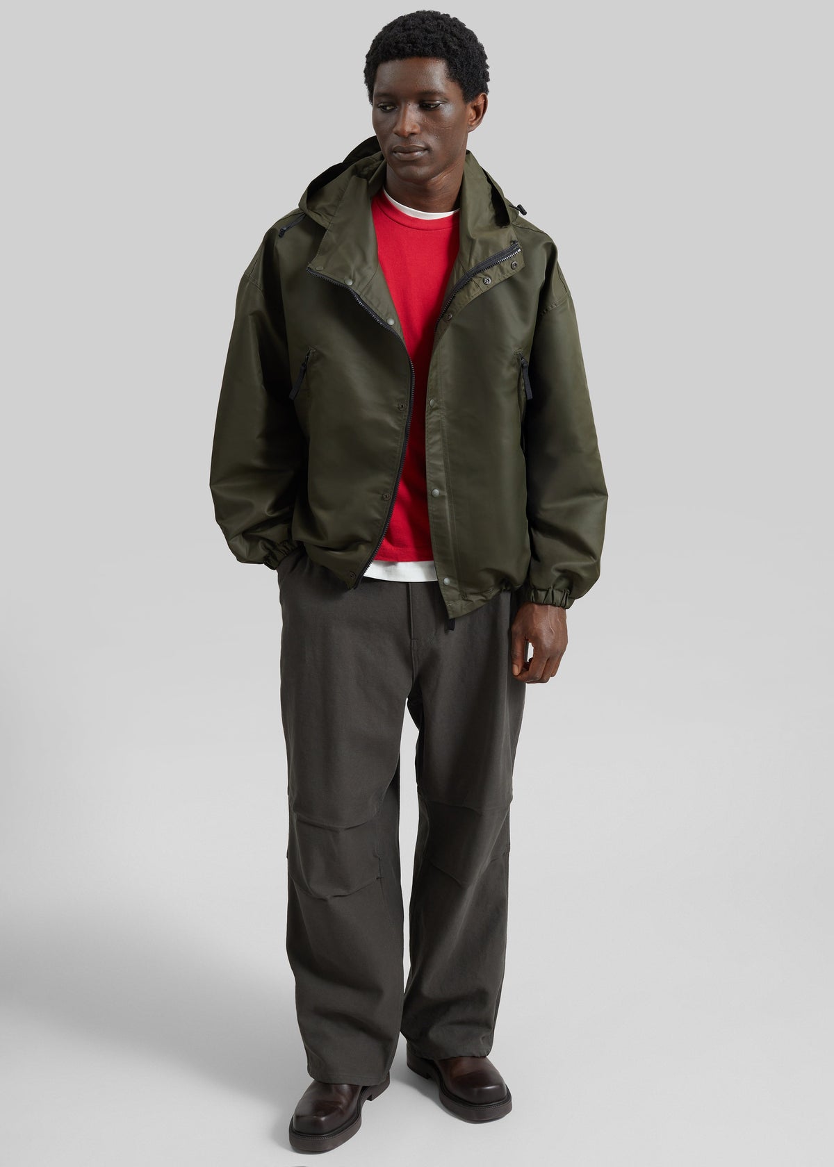 Banbury Windbreaker Jacket - Olive - 5