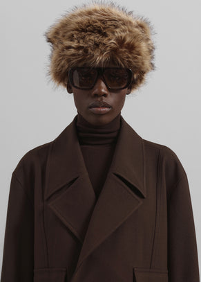 Bansko Faux Fur Hat - Beige