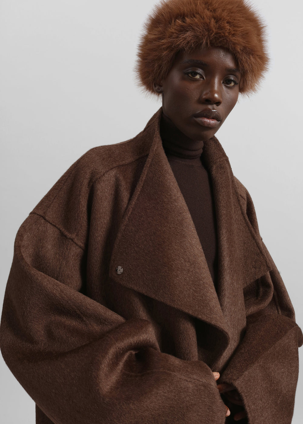 Bansko Faux Fur Hat - Brown