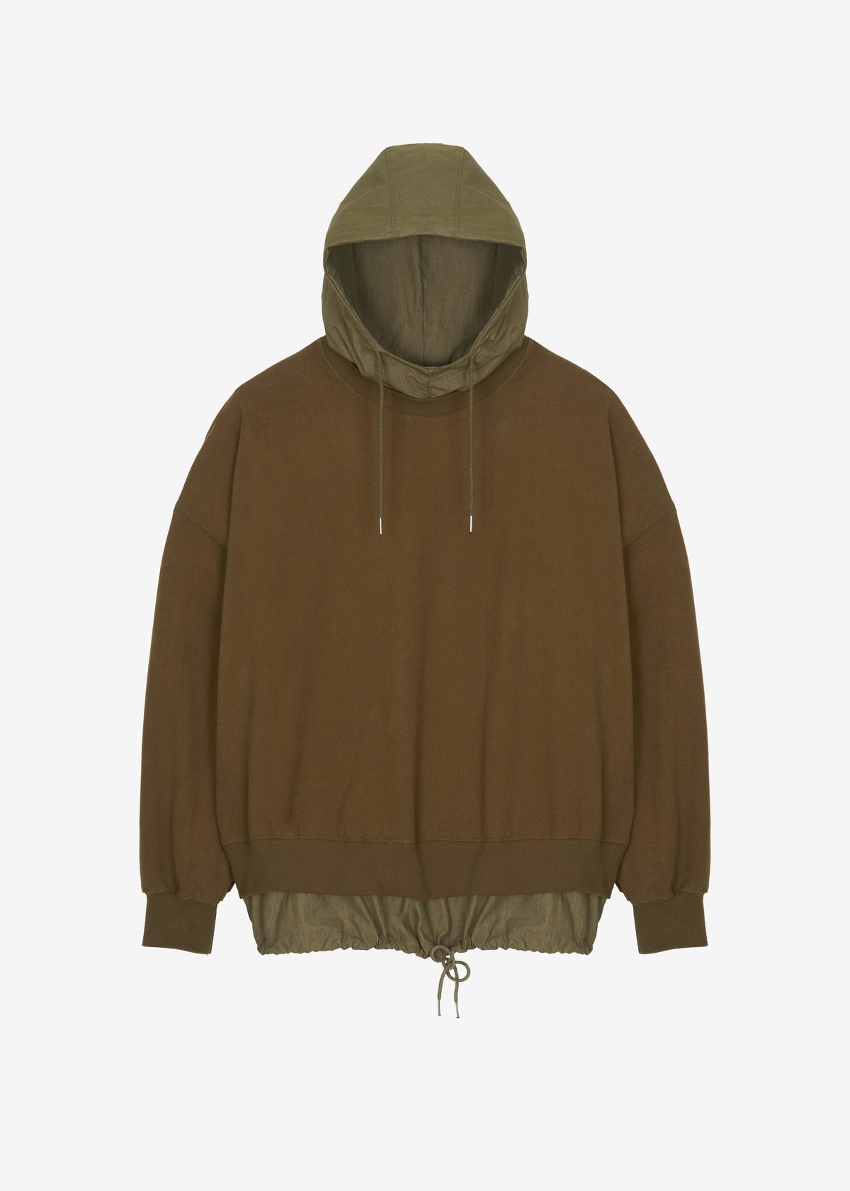 Barstow Layered Hoodie - Dark Olive - 7