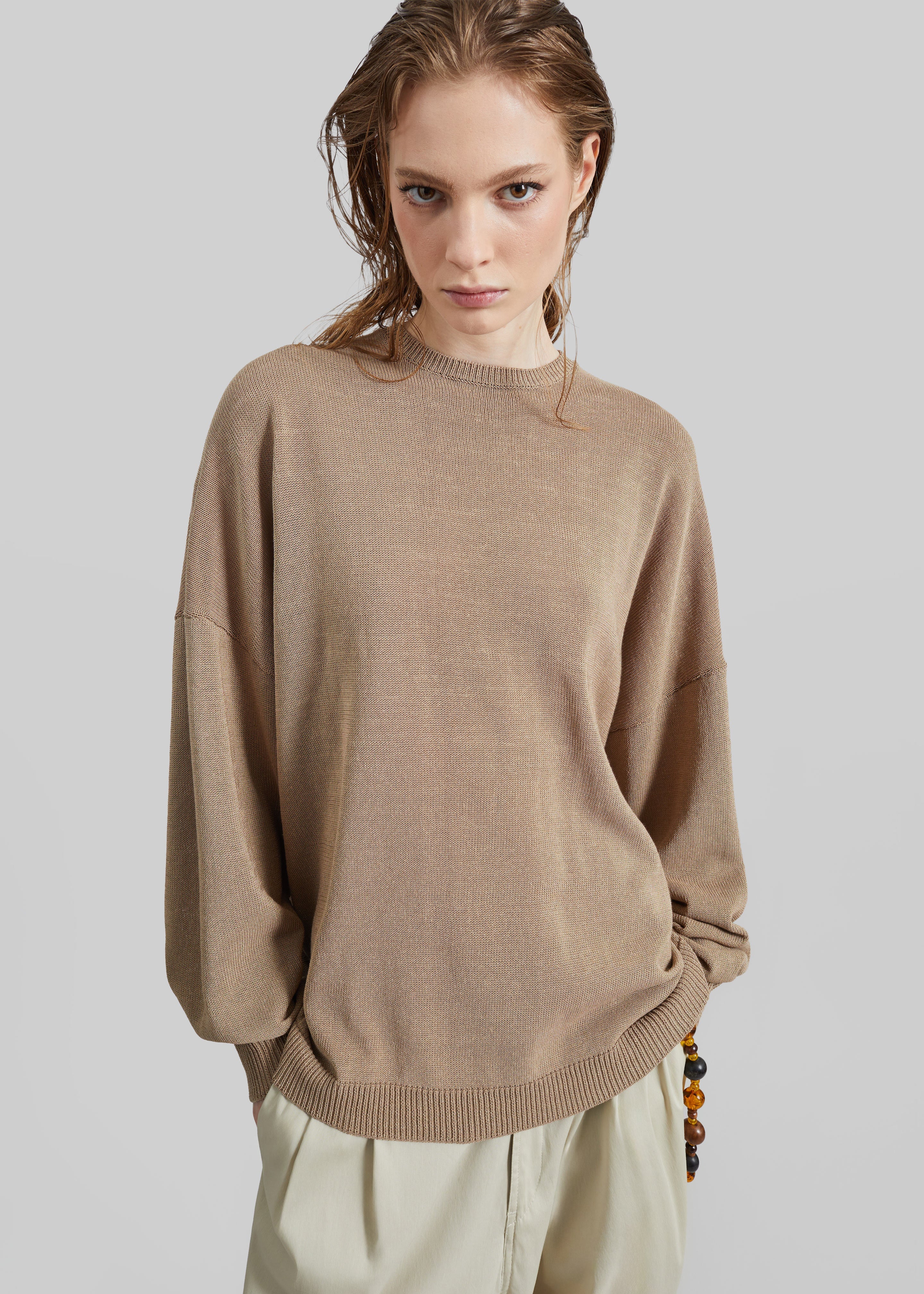 Basel Crew Neck Sweater - Beige - 2