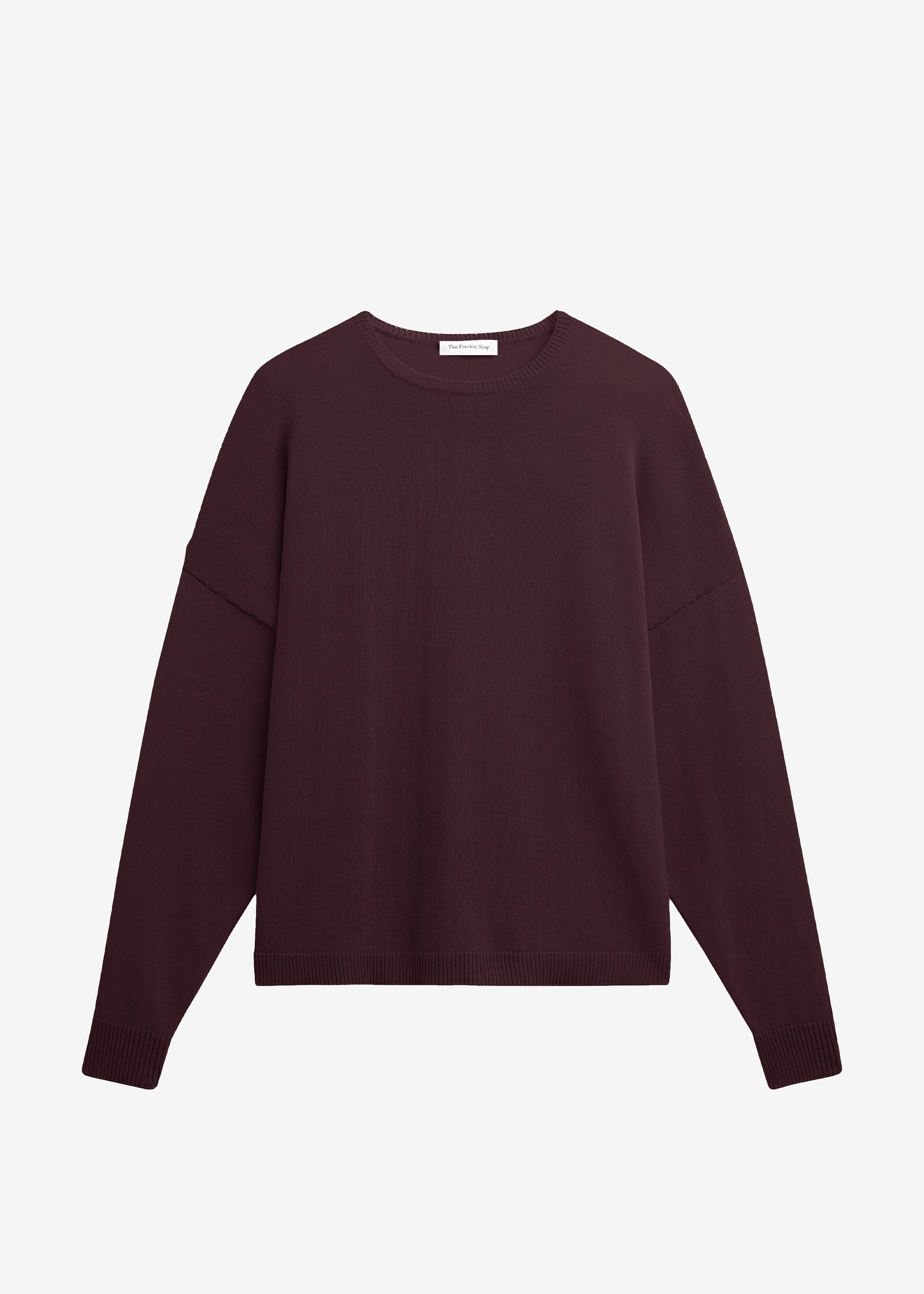 Basel Crew Neck Sweater - Burgundy - 8