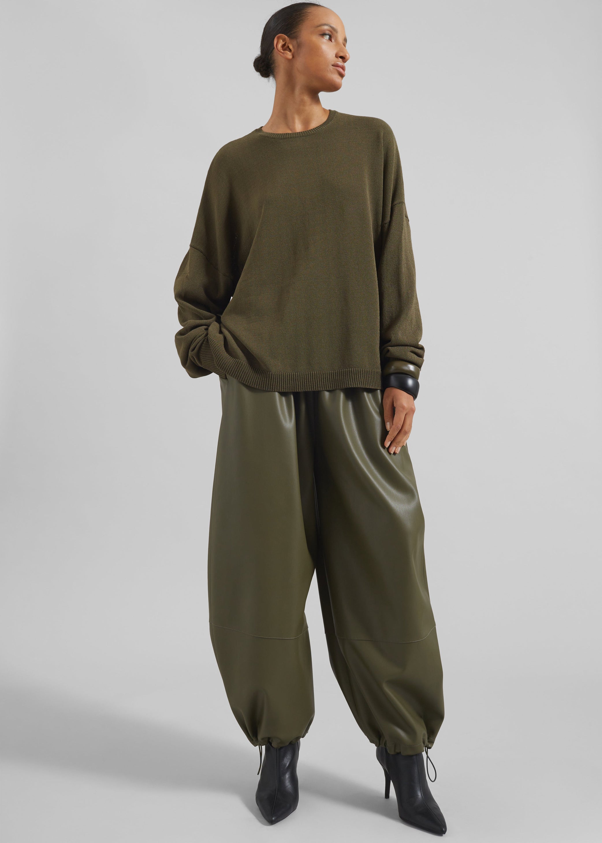 Shop the look image for Basel Crew Neck Sweater - Khaki