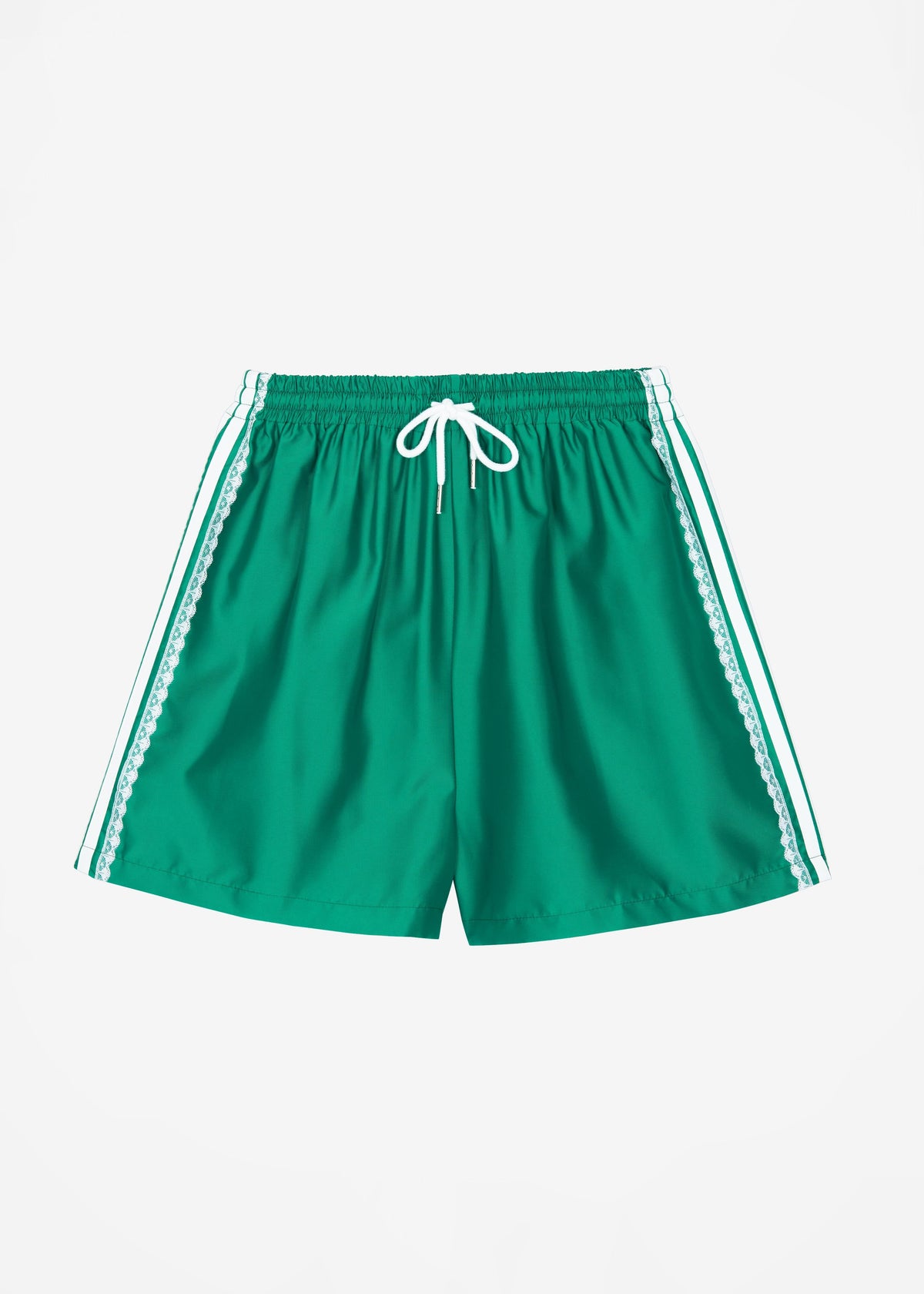 Bastia Lace Lined Shorts - Green - 8