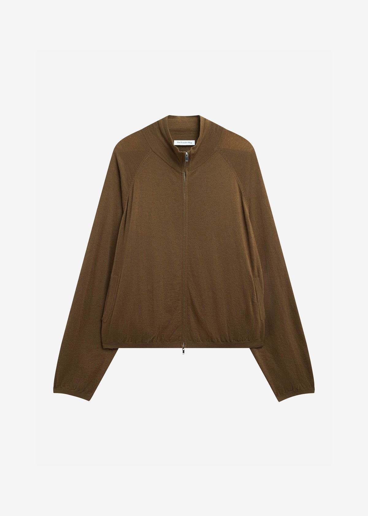 Baxe Knit Track Jacket - Dark Camel - 10