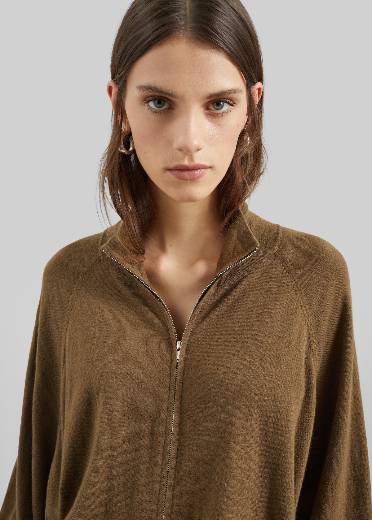 Baxe Knit Track Jacket - Dark Camel - 8