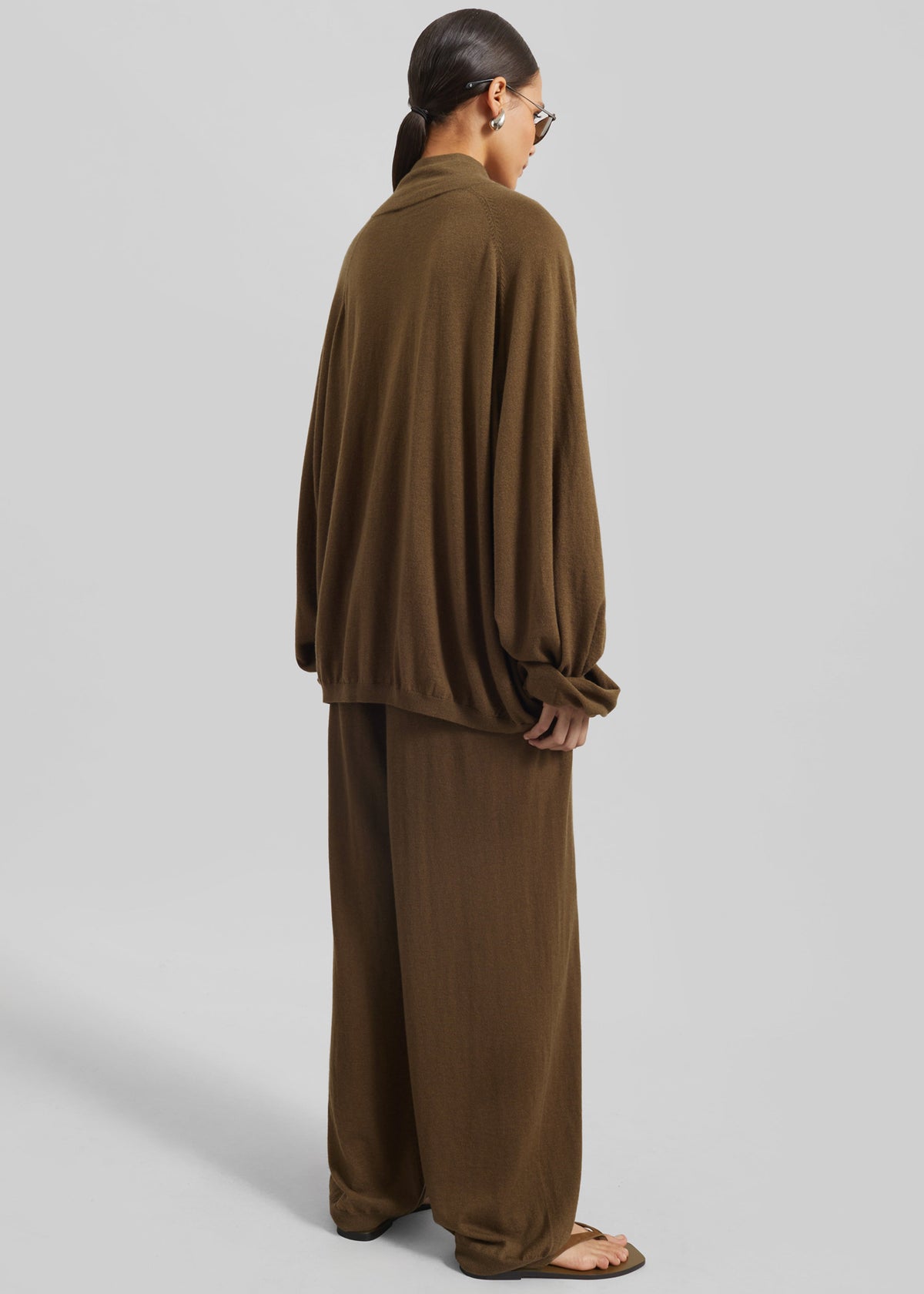 Baxe Knit Track Jacket - Dark Camel - 9