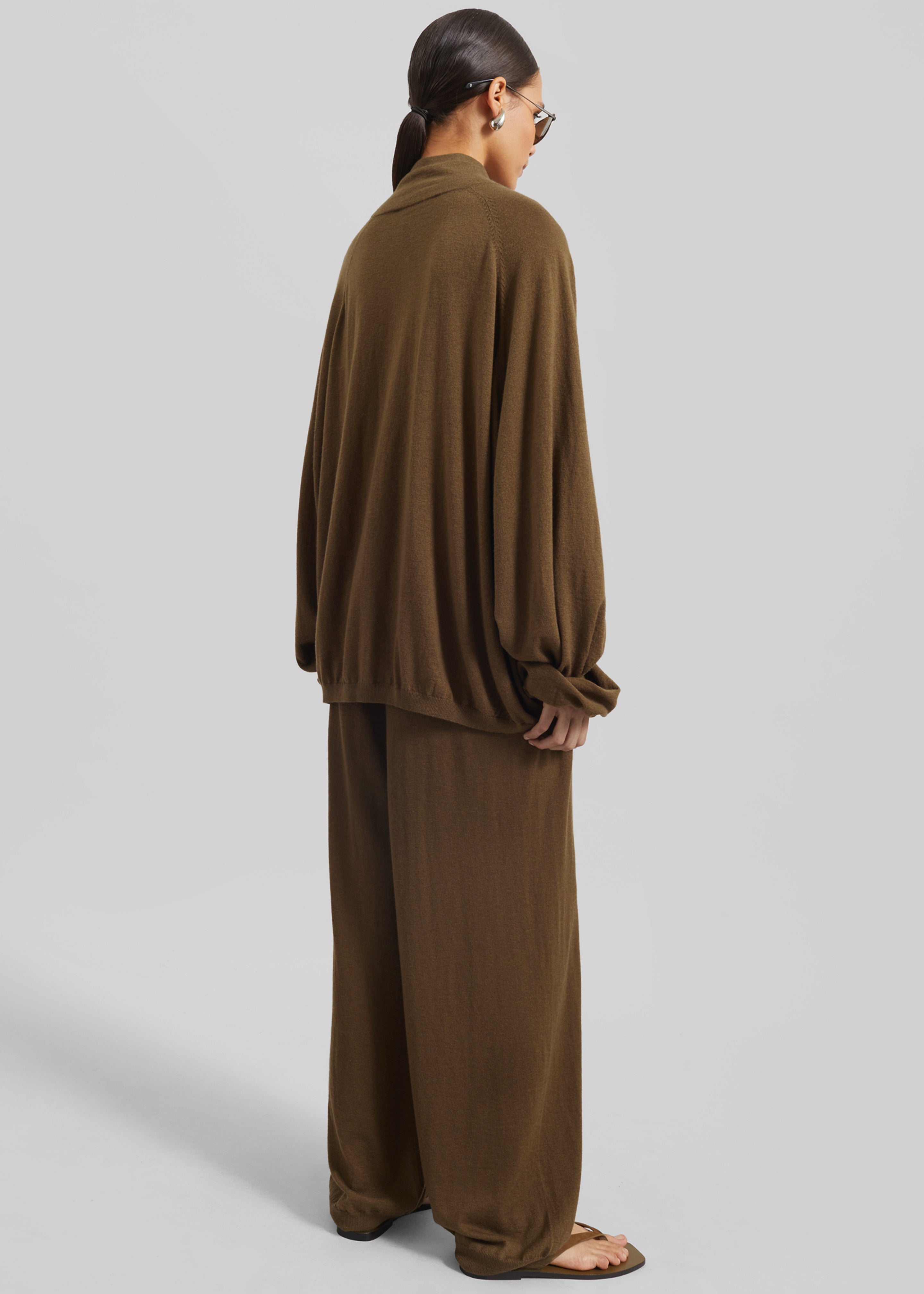 Olia Knit Joggers - Dark Camel - 7