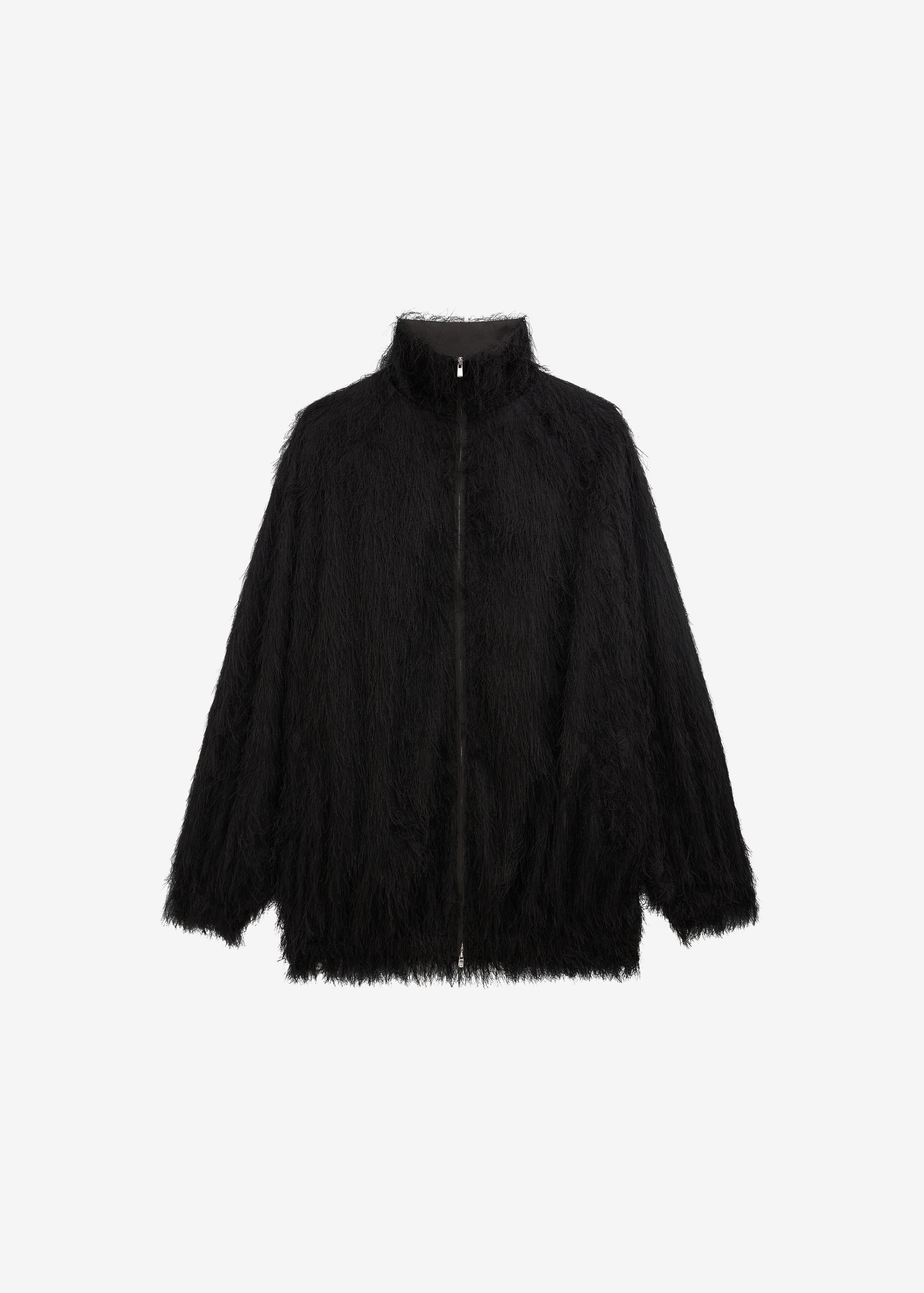 Baxter Fringed Track Jacket - Black - 7