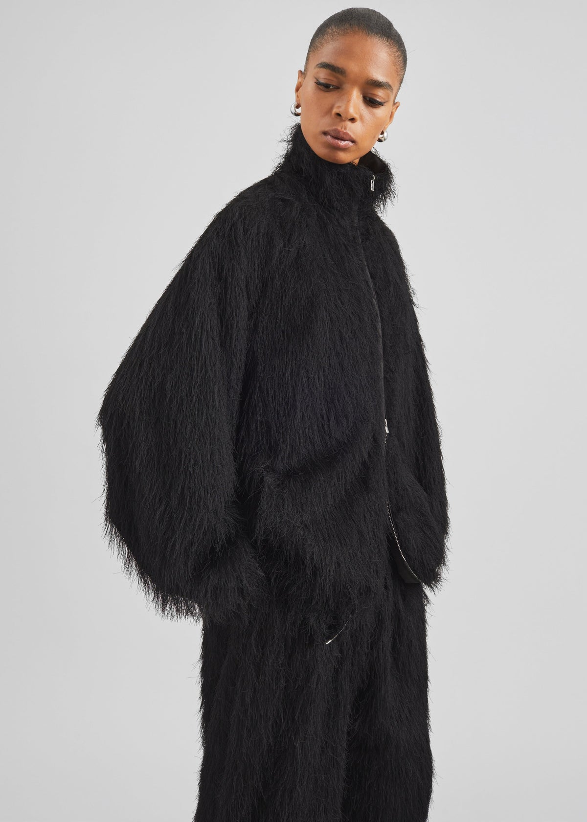 Baxter Fringed Track Jacket - Black - 2