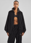 Baxter Fringed Track Jacket - Black