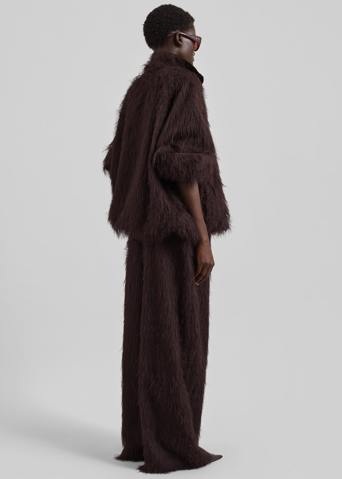 Baxter Fringed Track Jacket - Dark Brown - 7