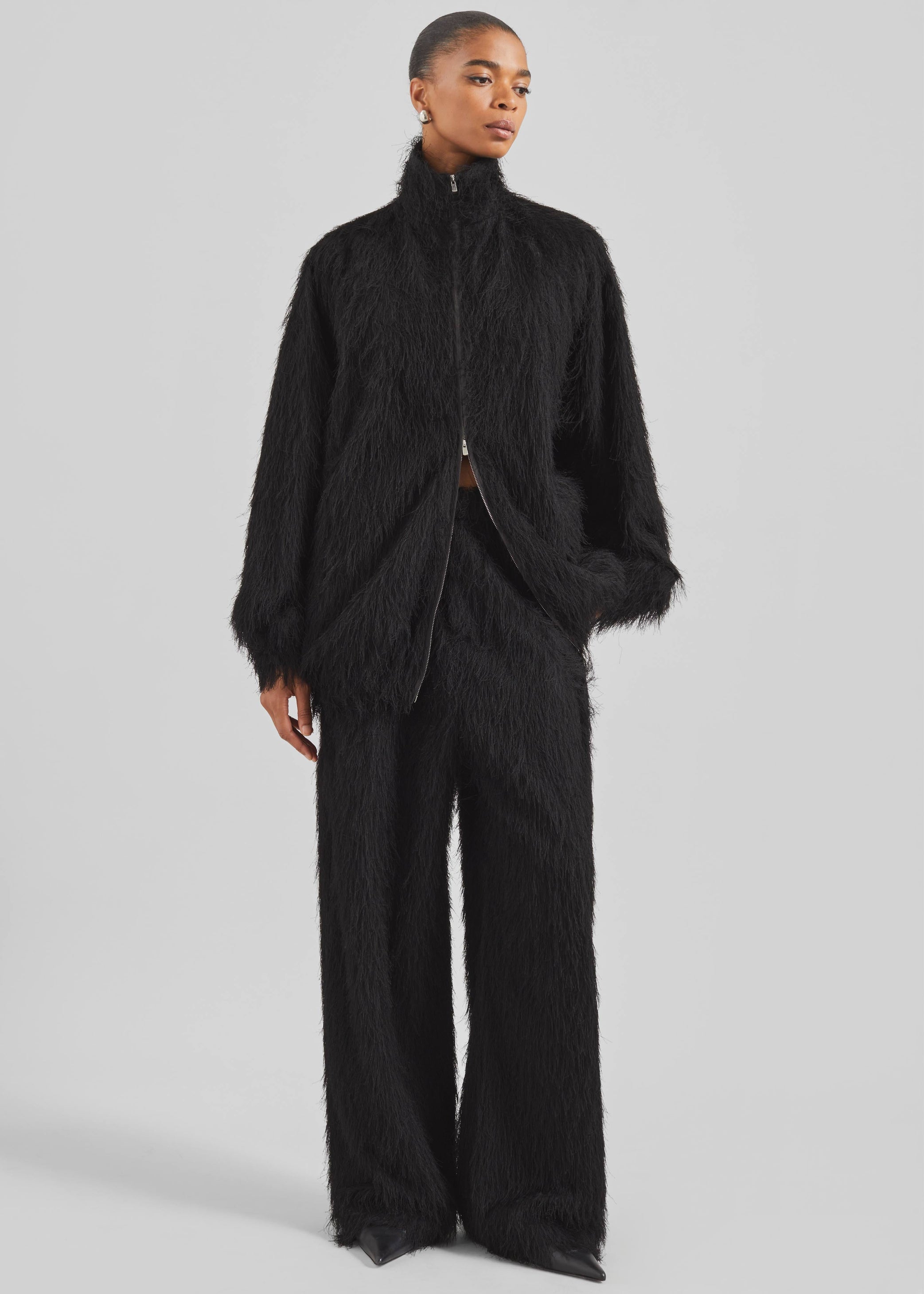 Shop the look image for Baxter Fringed Track Pants - Black
