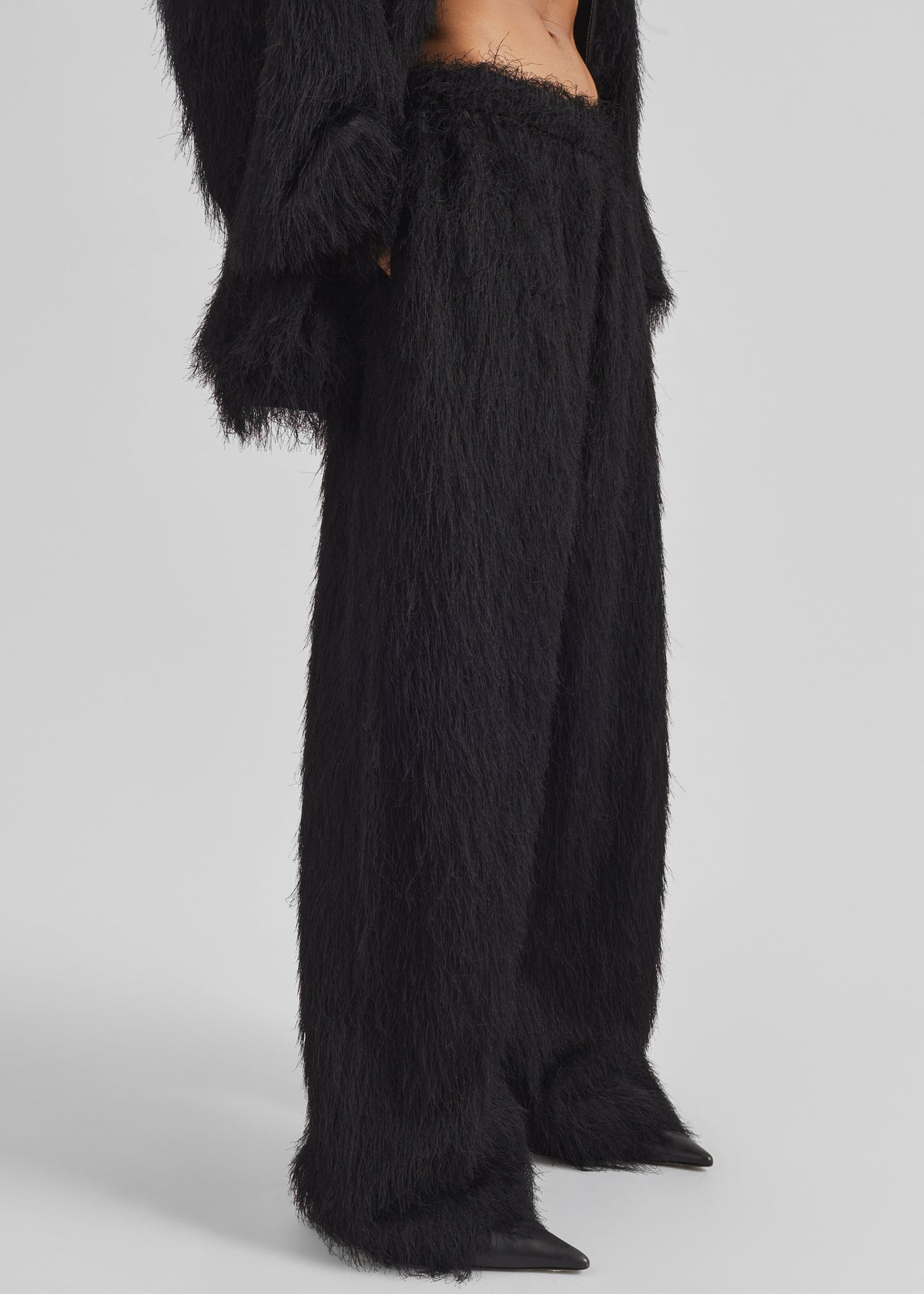 Baxter Fringed Track Pants - Black - 2