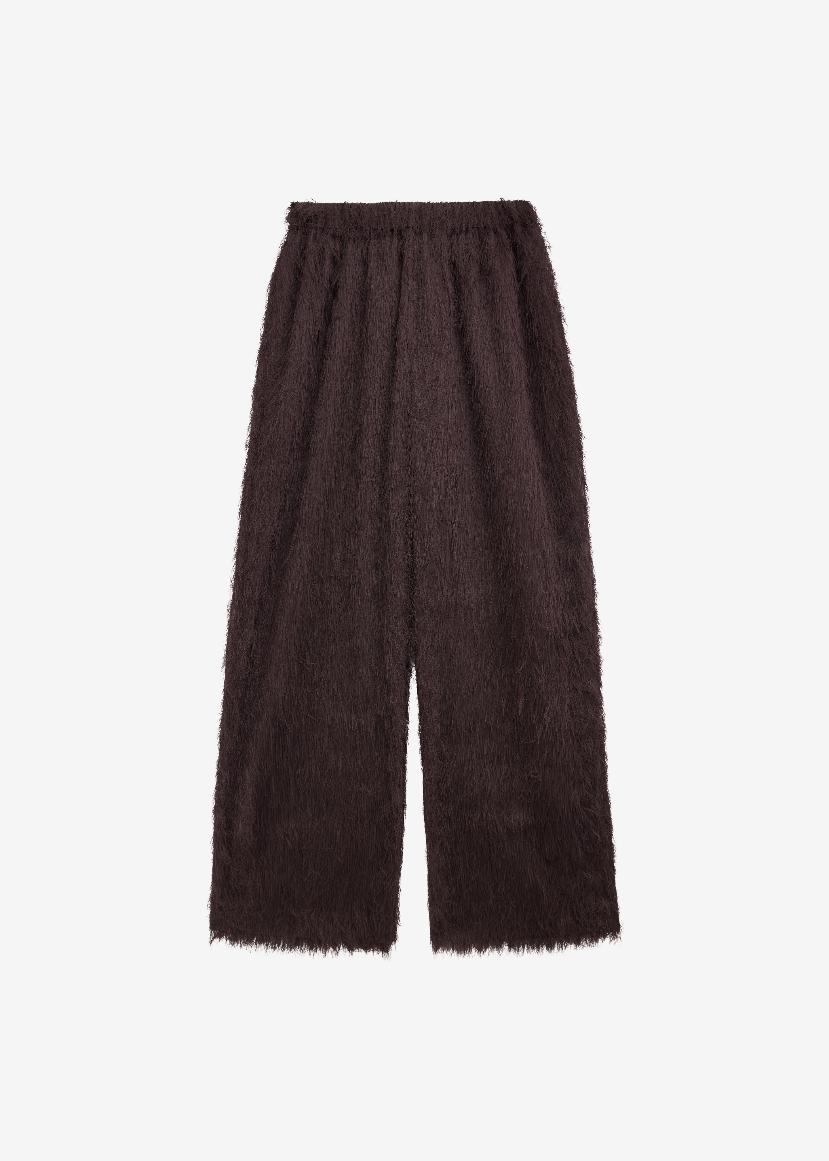 Baxter Fringed Track Pants - Dark Brown - 7