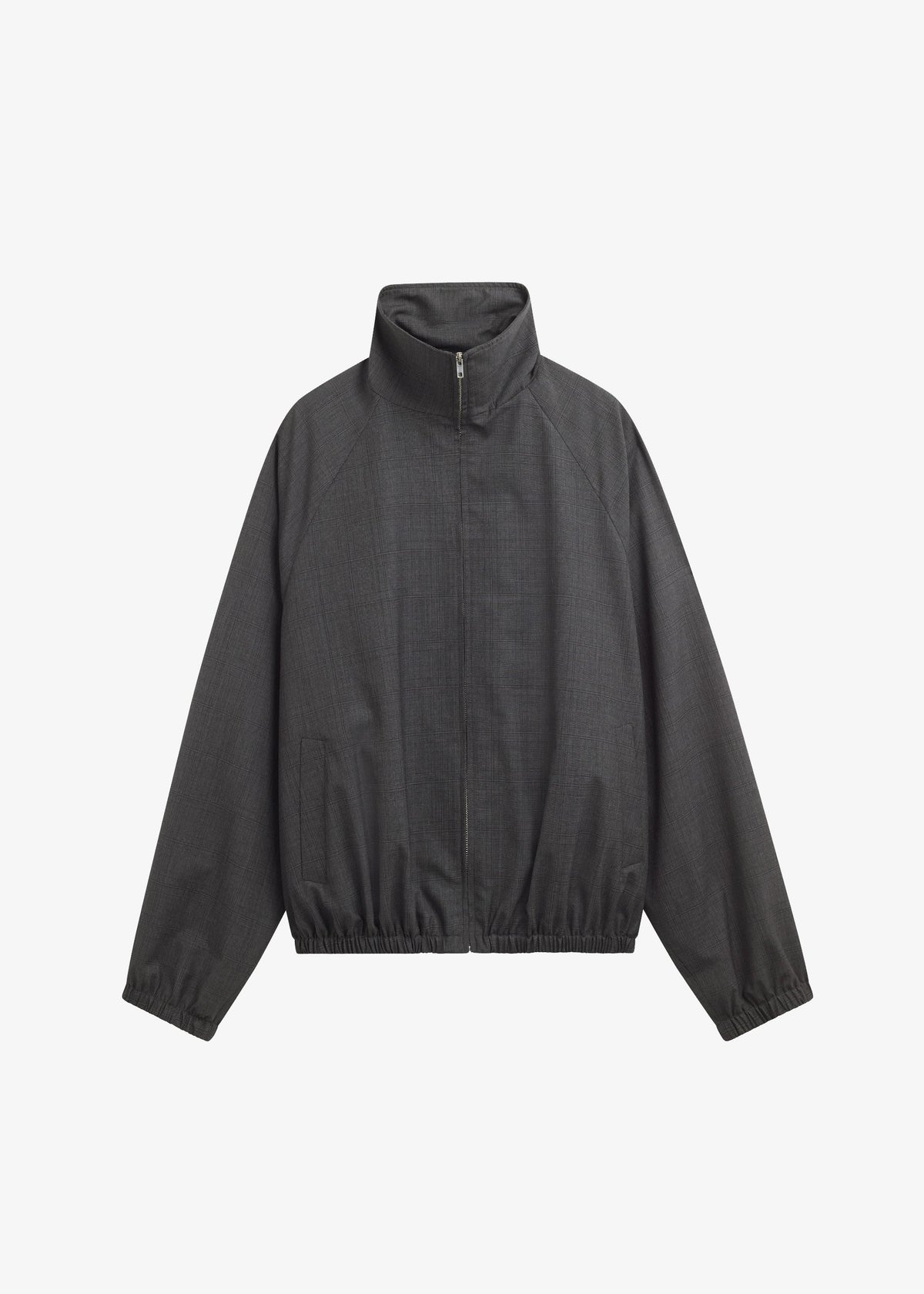 Baxter Plaid Track Jacket - Dark Grey - 13