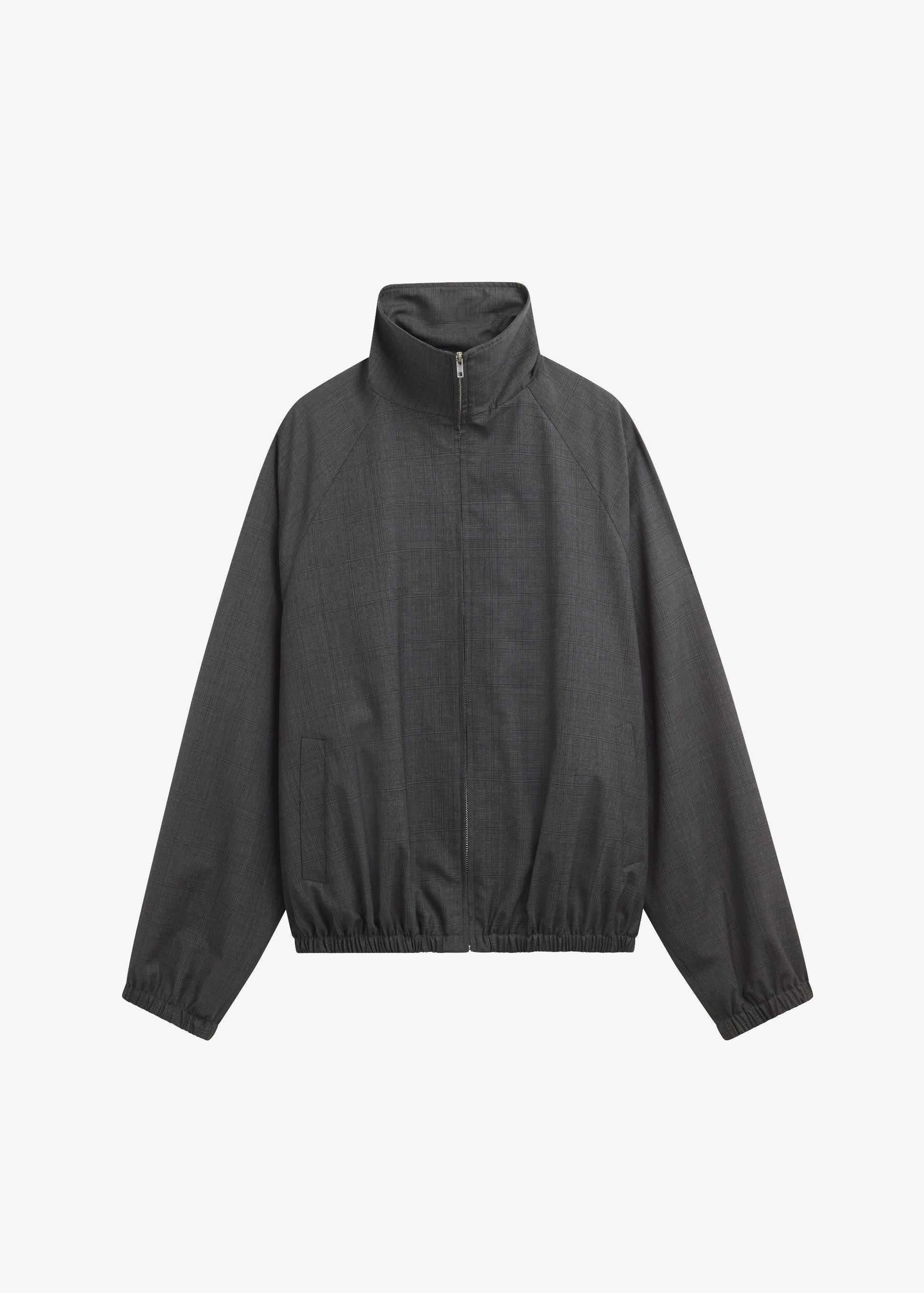 Baxter Plaid Track Jacket - Dark Grey - 13