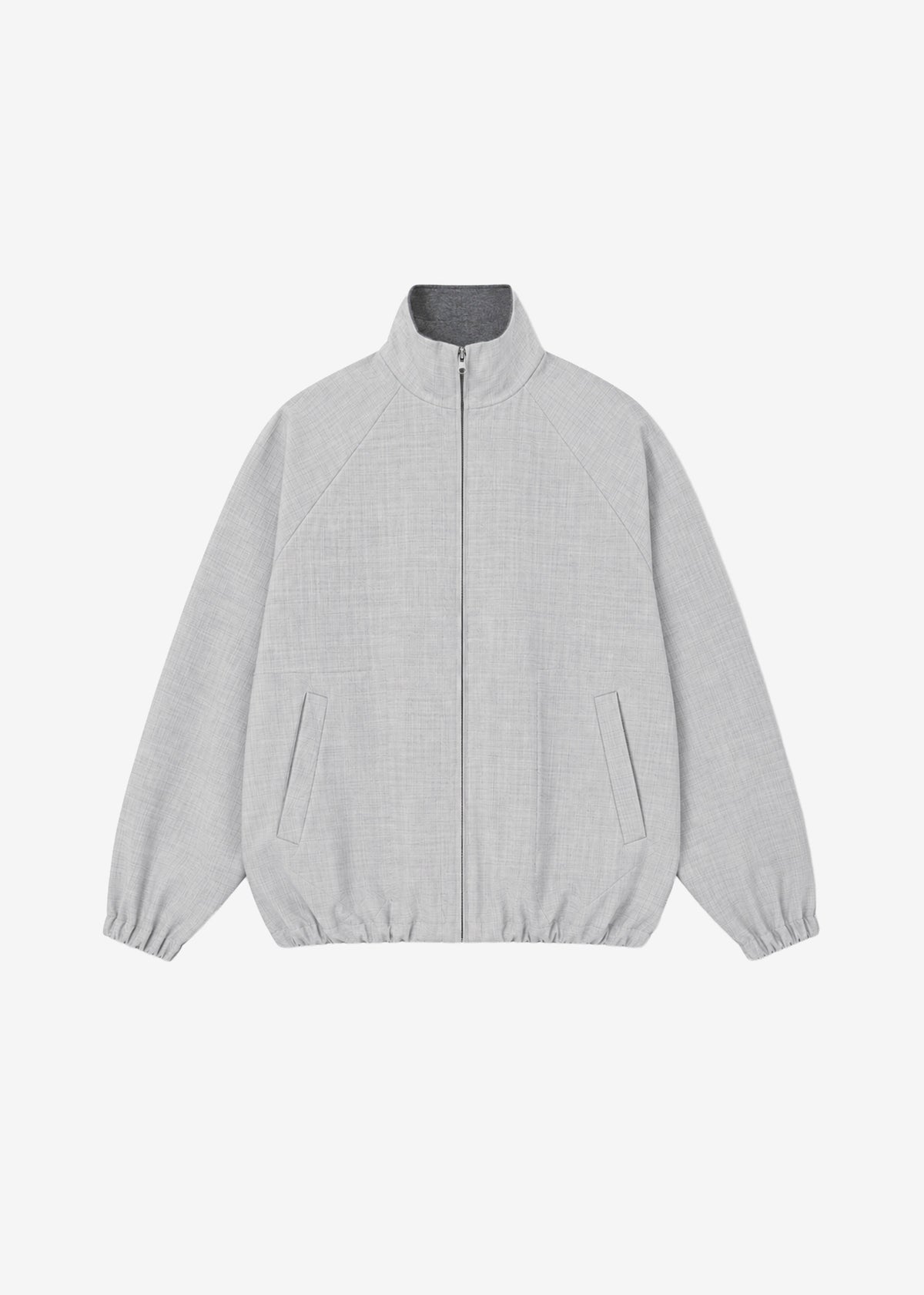 Baxter Reversible Track Jacket - Grey Melange - 13
