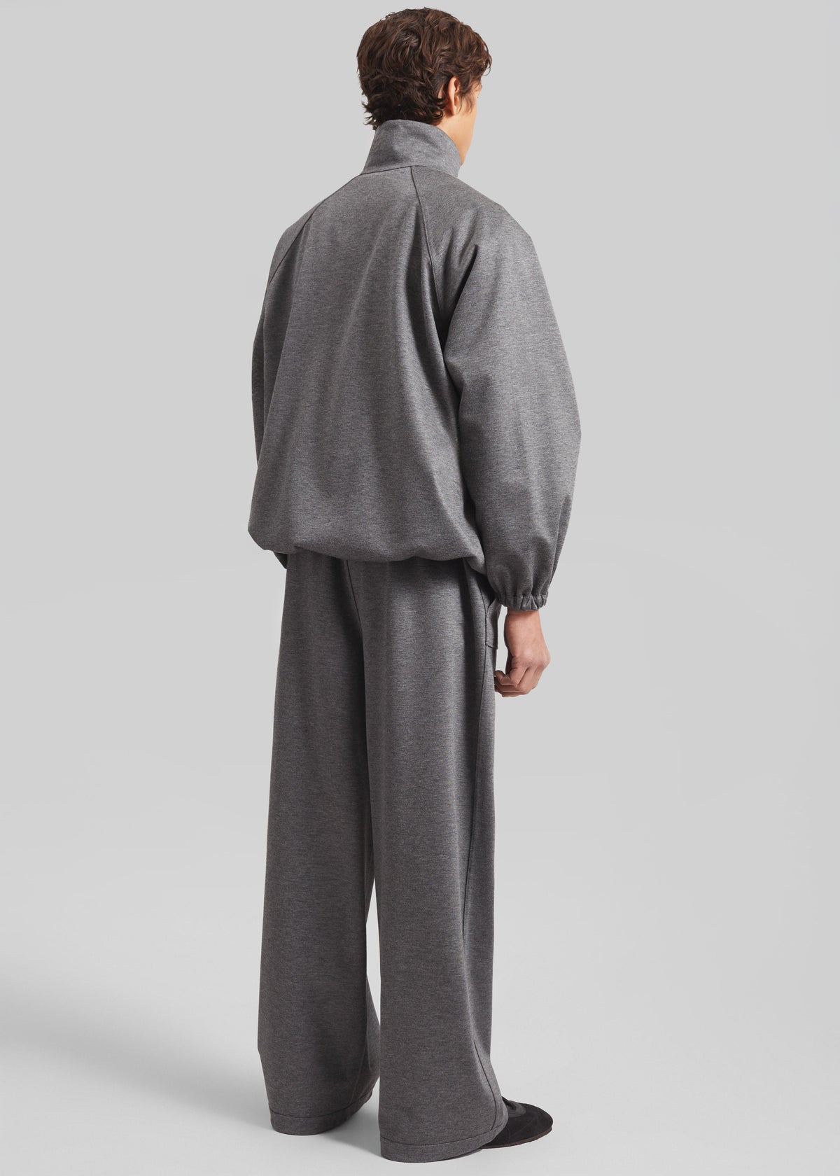 Baxter Reversible Track Jacket - Grey Melange - 12