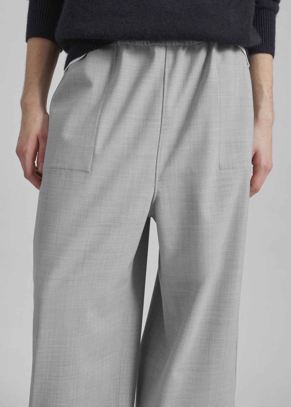 Baxter Reversible Track Pants - Grey Melange - 11
