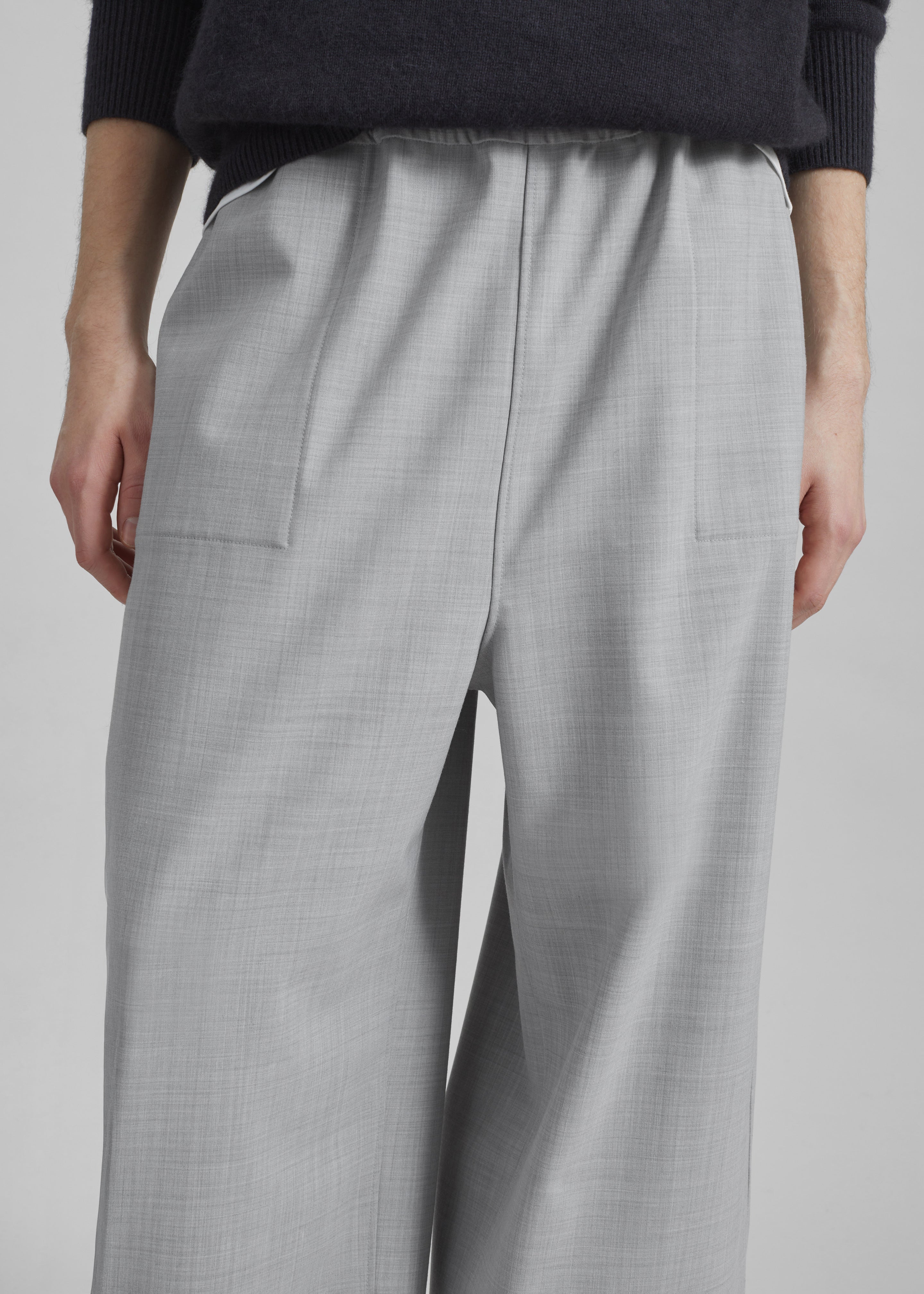 Baxter Reversible Track Pants - Grey Melange - 11
