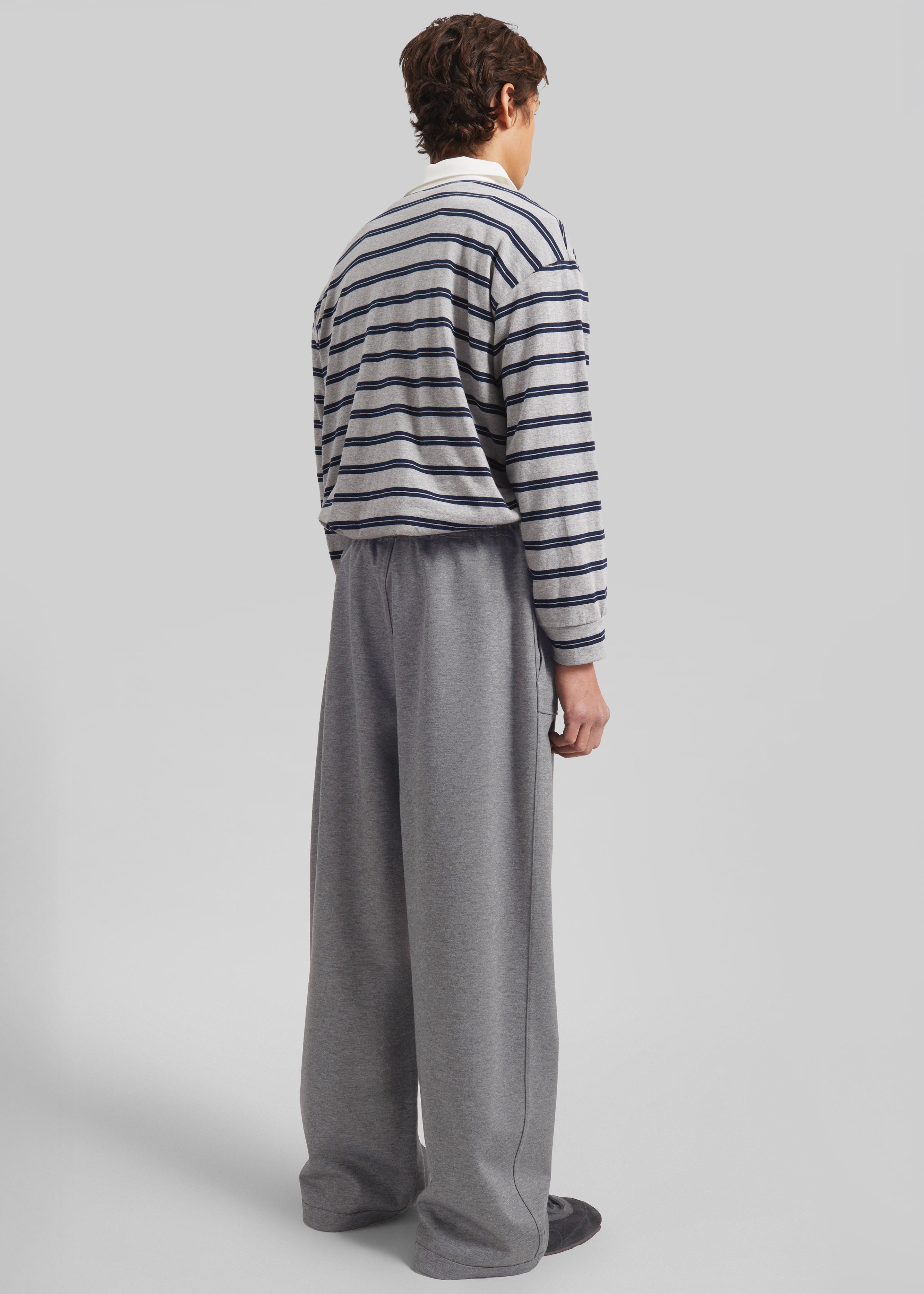 Baxter Reversible Track Pants - Grey Melange - 12