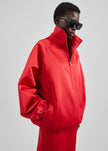 Baxter Satin Track Jacket - Red