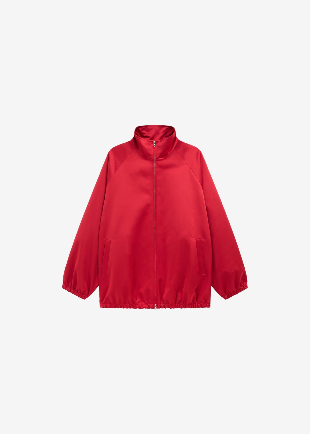 Baxter Satin Track Jacket - Red - 8