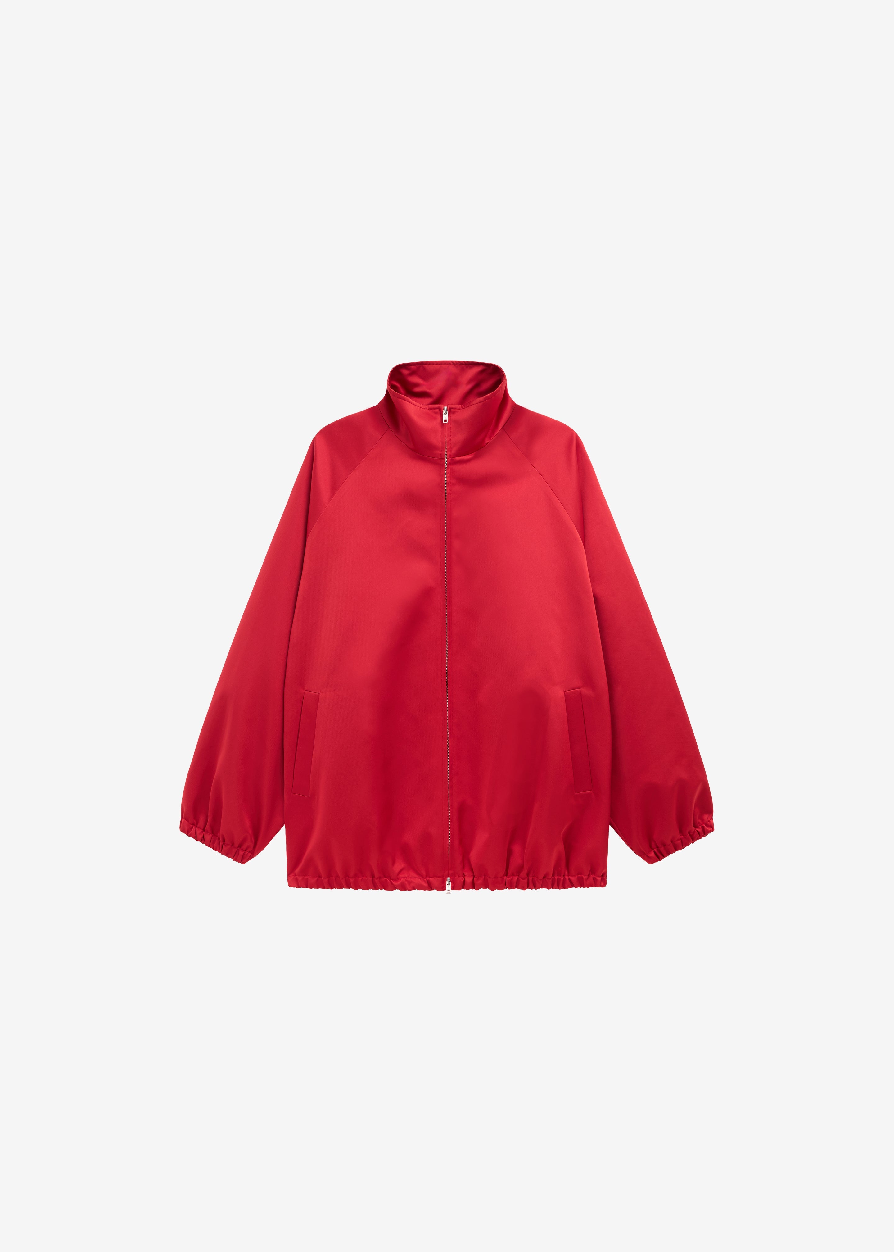Baxter Satin Track Jacket - Red - 8
