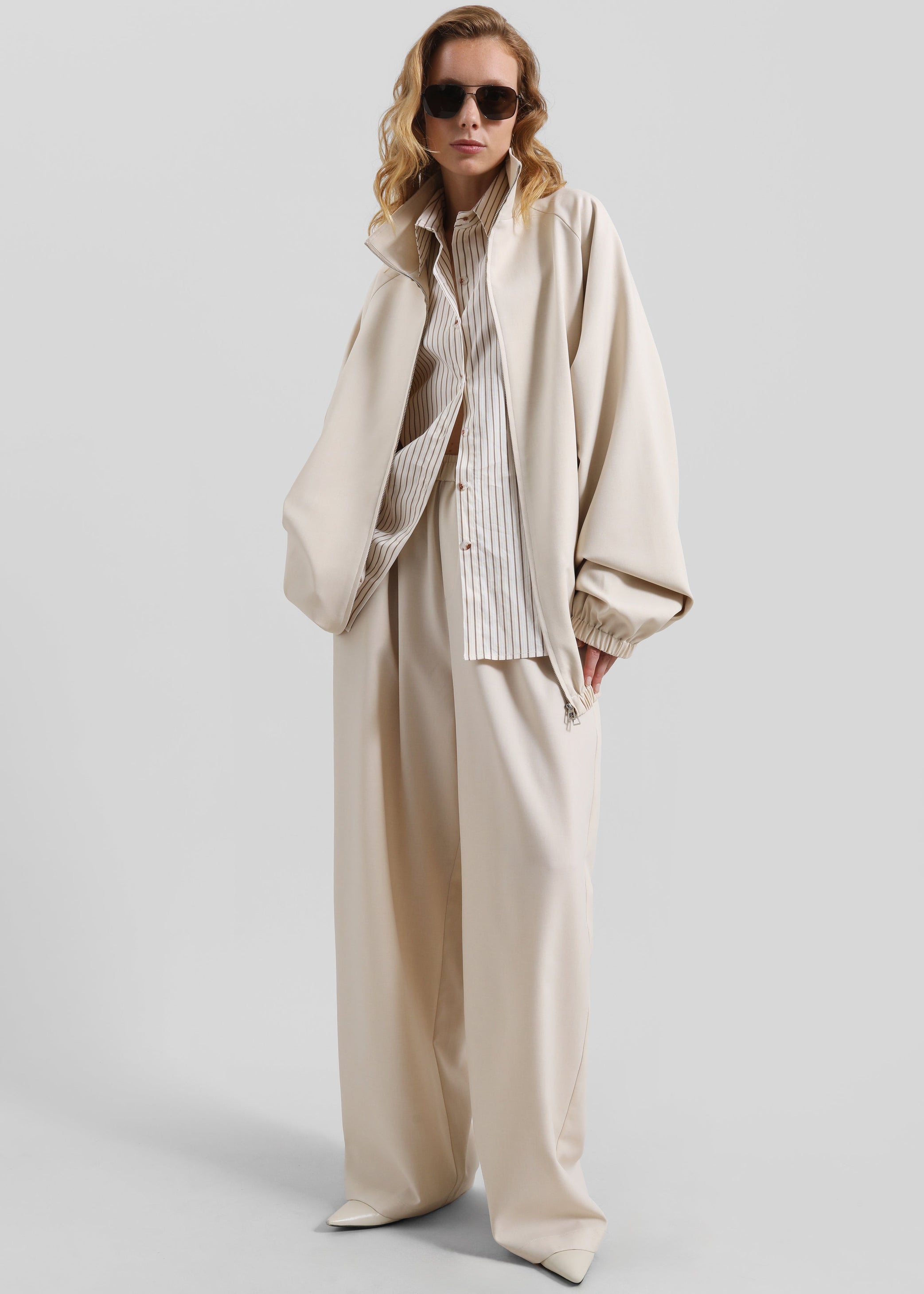 Shop the look image for Baxter Track Pants - Beige